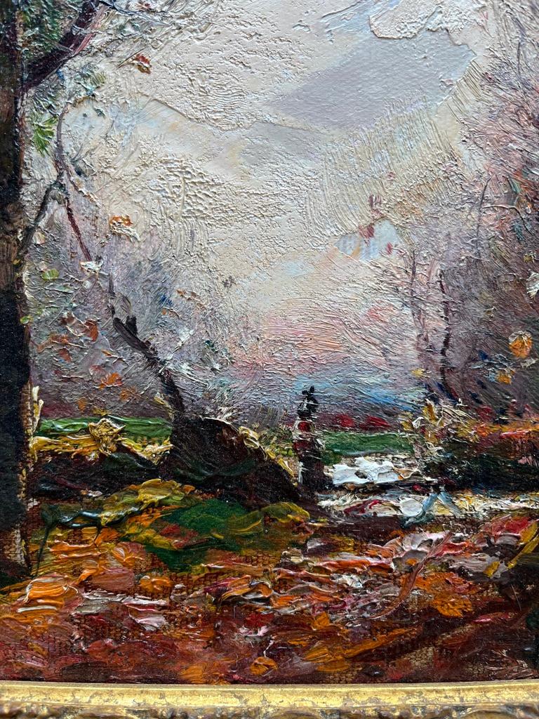 Garstin Cox, peinture impressionniste des bois de Cornouailles à l'automne, couleur automne en vente 6