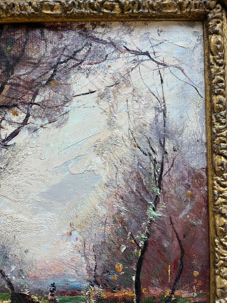 Garstin Cox, peinture impressionniste des bois de Cornouailles à l'automne, couleur automne en vente 7