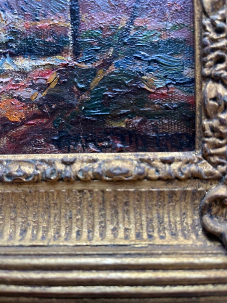 Garstin Cox, peinture impressionniste des bois de Cornouailles à l'automne, couleur automne en vente 8
