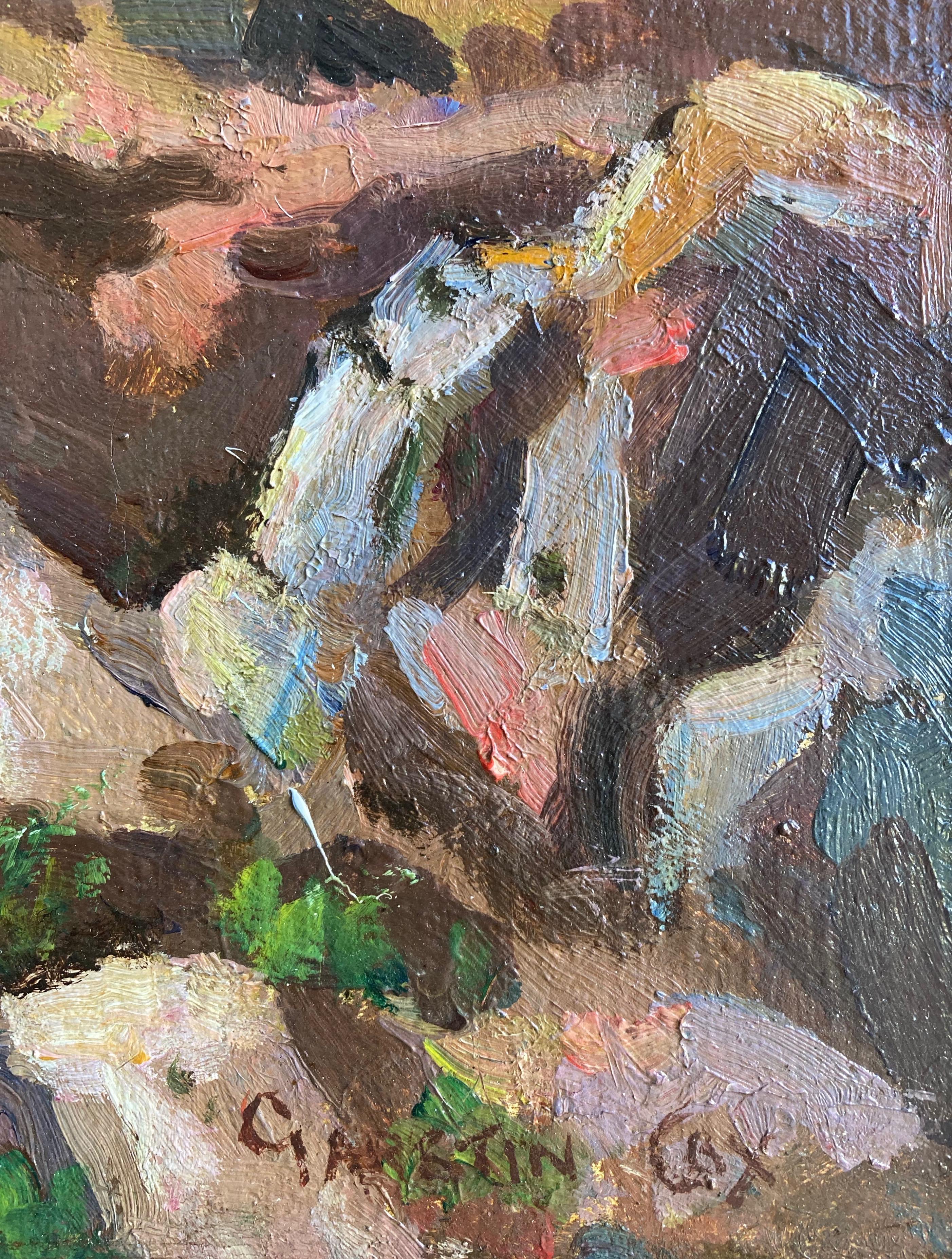 Garstin Cox, Grande dipinto impressionista britannico della Cornovaglia 17