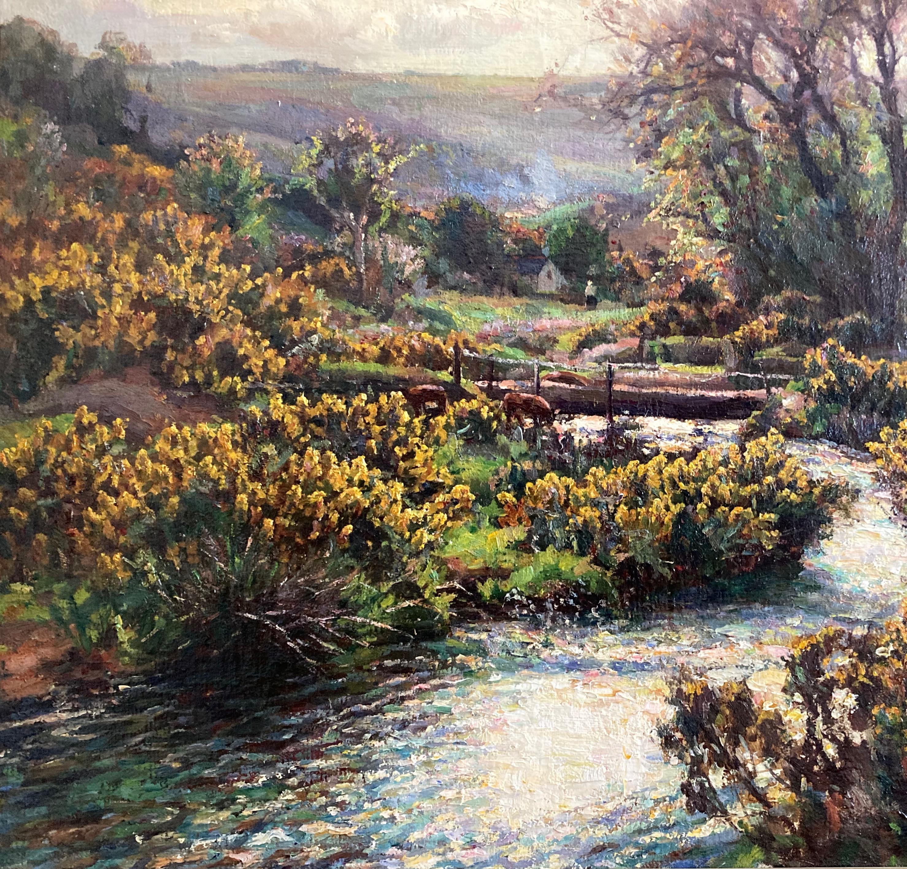 Garstin Cox, Grande dipinto impressionista britannico della Cornovaglia 2