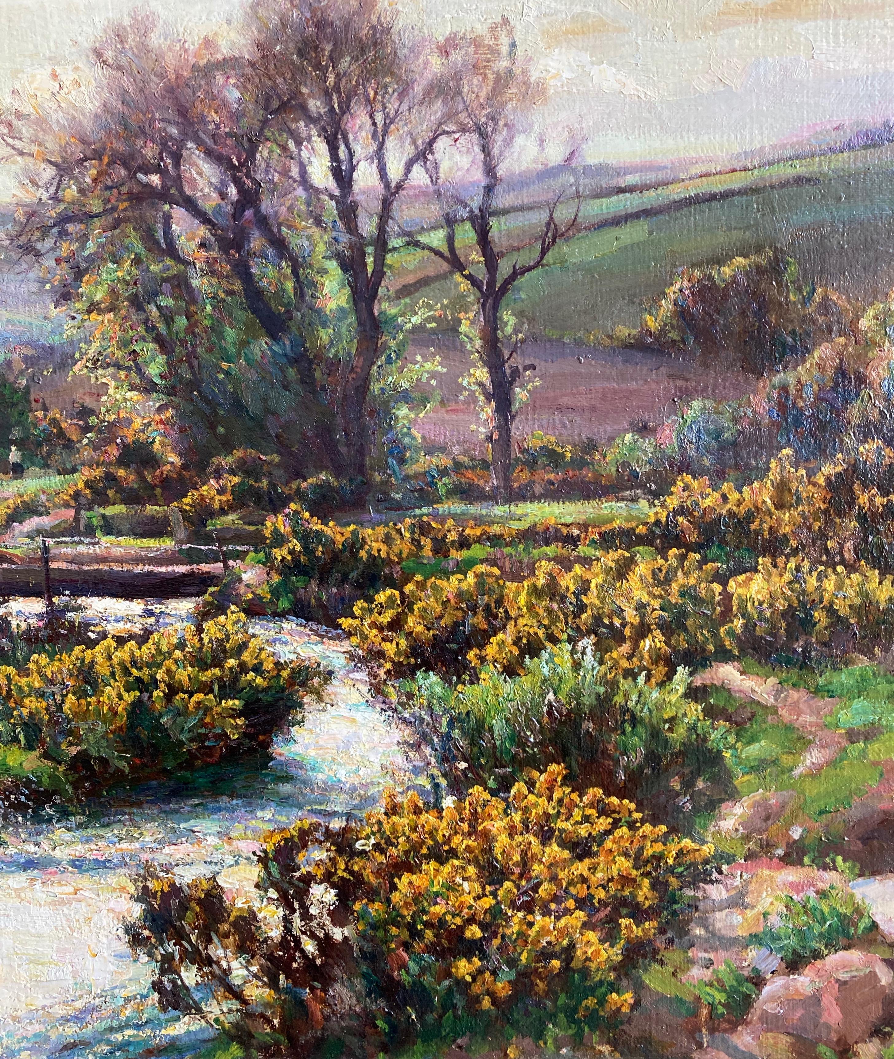 Garstin Cox, Large British Impressionist painting of Cornwall  2