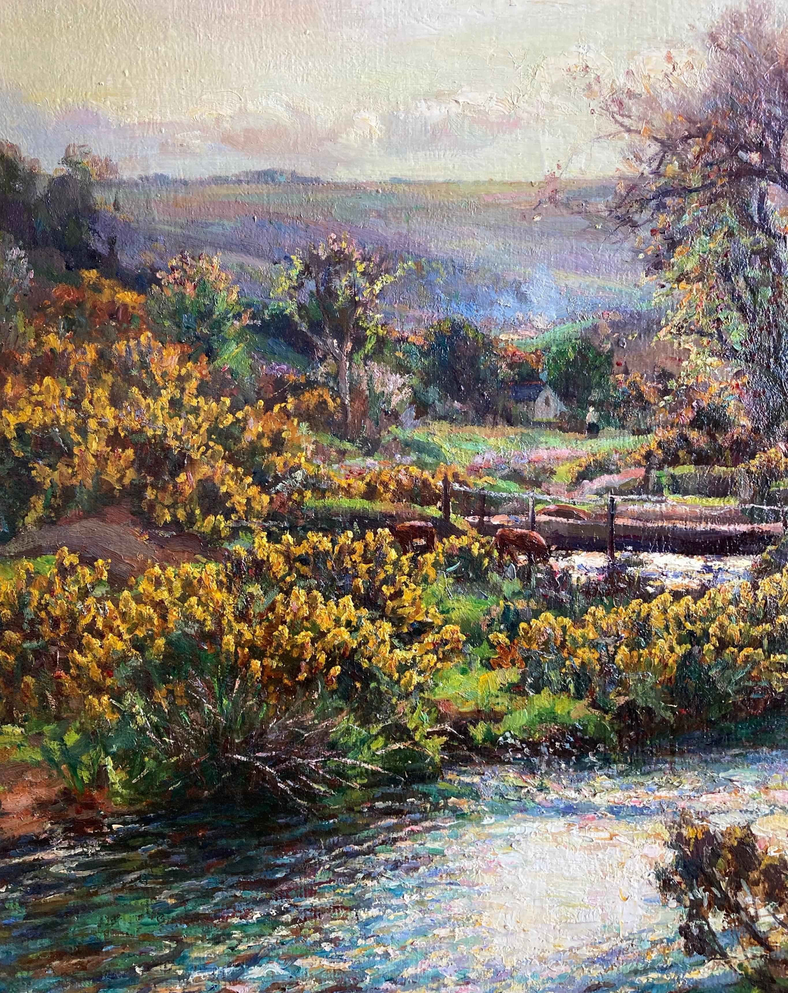 Garstin Cox, Grande dipinto impressionista britannico della Cornovaglia 7