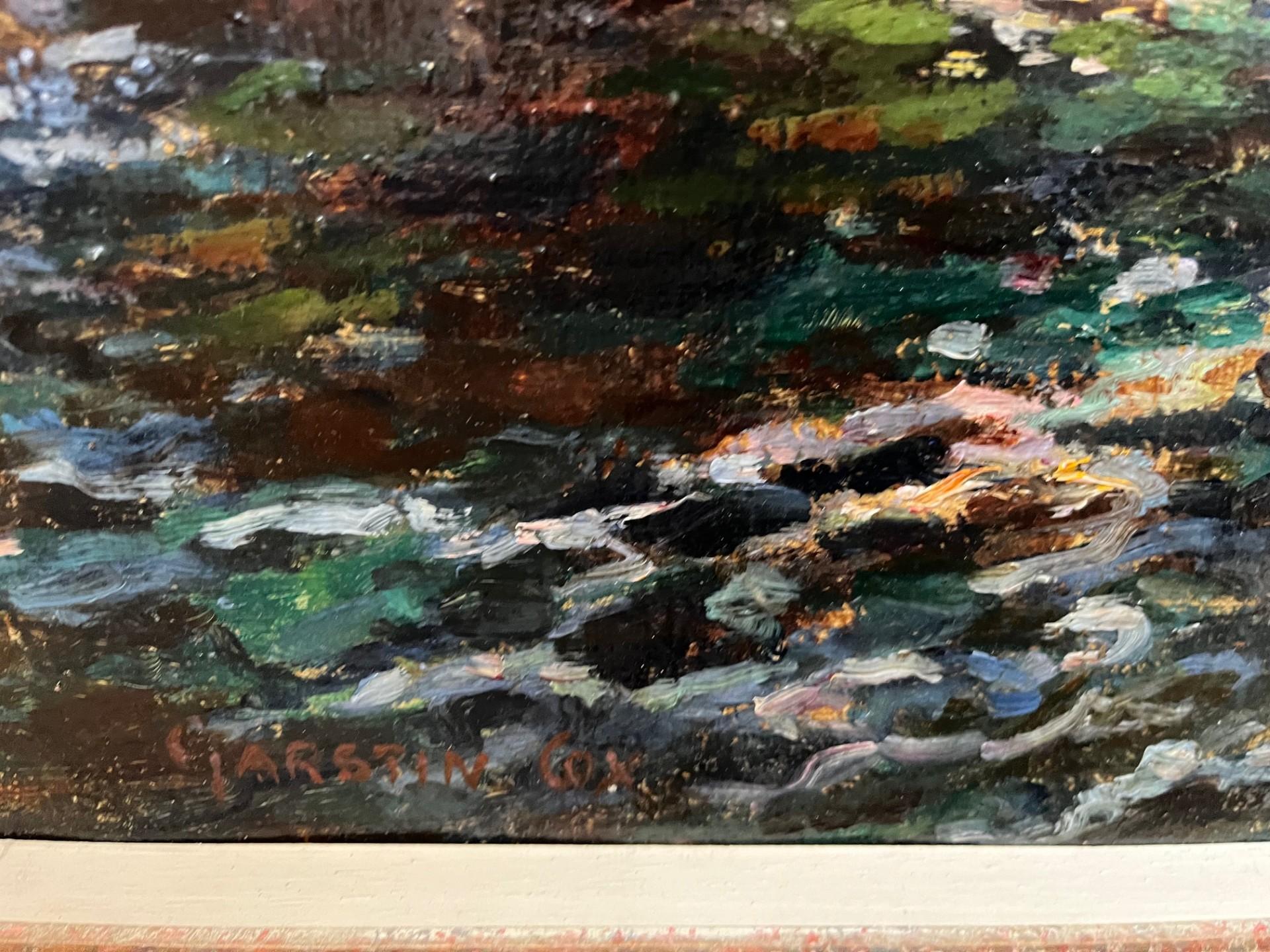 Impressionist Landscape Oil of Roseworthy Valley, Cornwall St Ives School For Sale 2