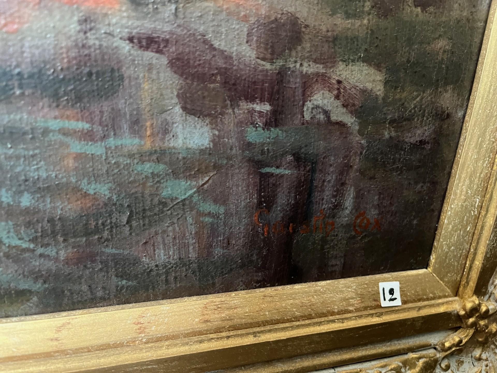 Paesaggio impressionista del XX secolo, olio al chiaro di luna sul fiume Fal in Cornovaglia in vendita 2
