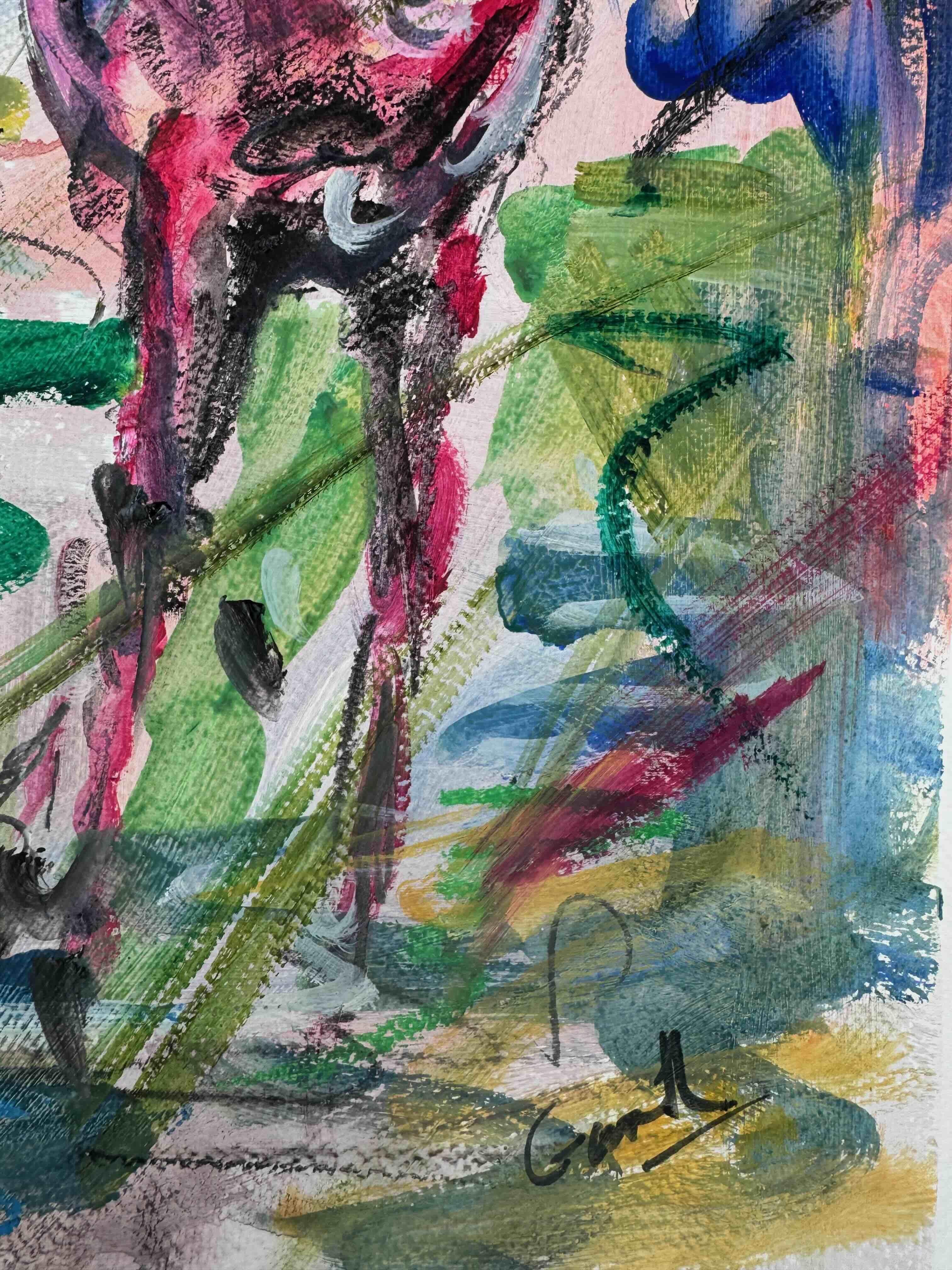 Galloping Spirit - Horse racing, original painting, contemporary For Sale 3