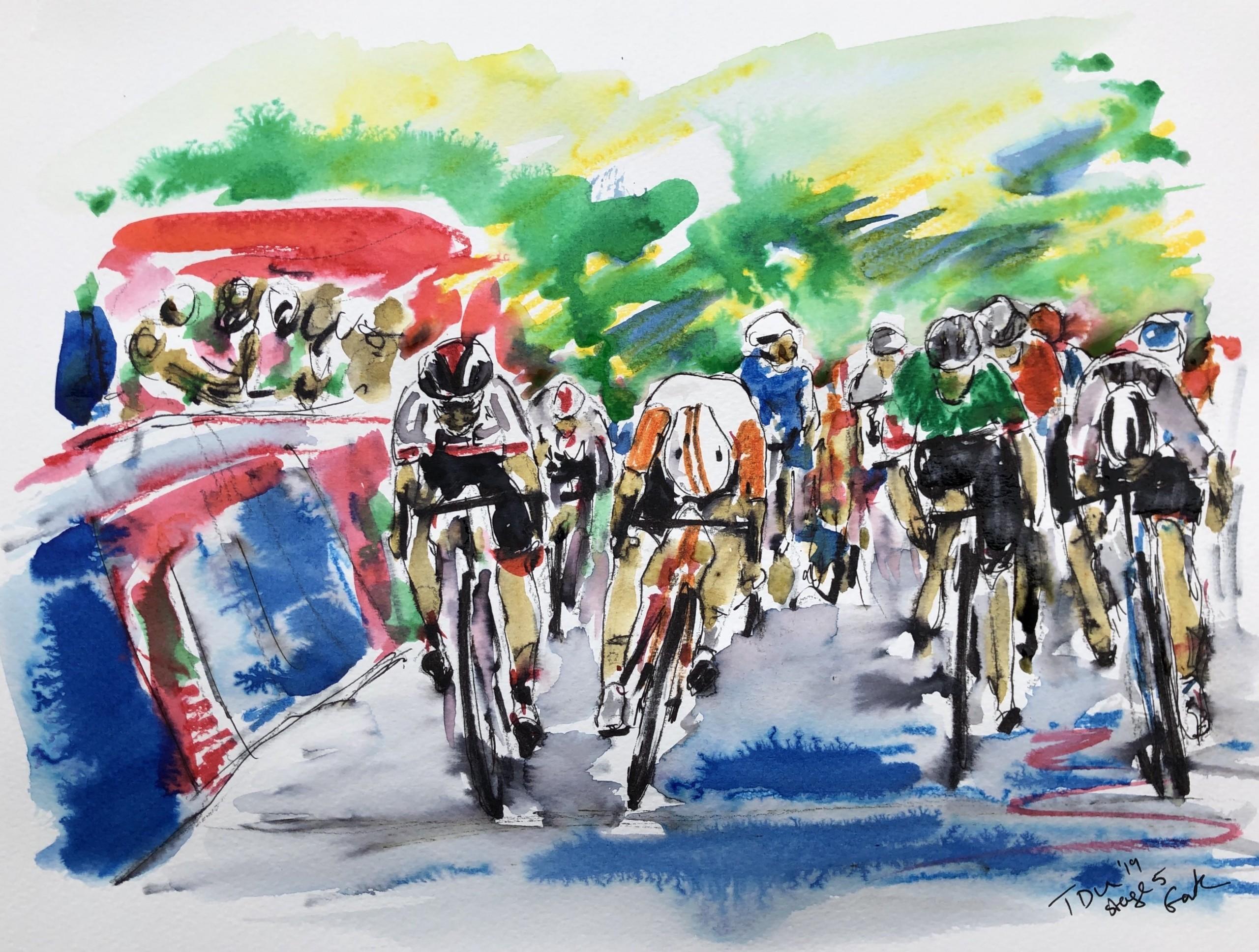 Stage 5 Tour Down Under and Day two of the Tour Down Under ’19 diptych For Sale 1