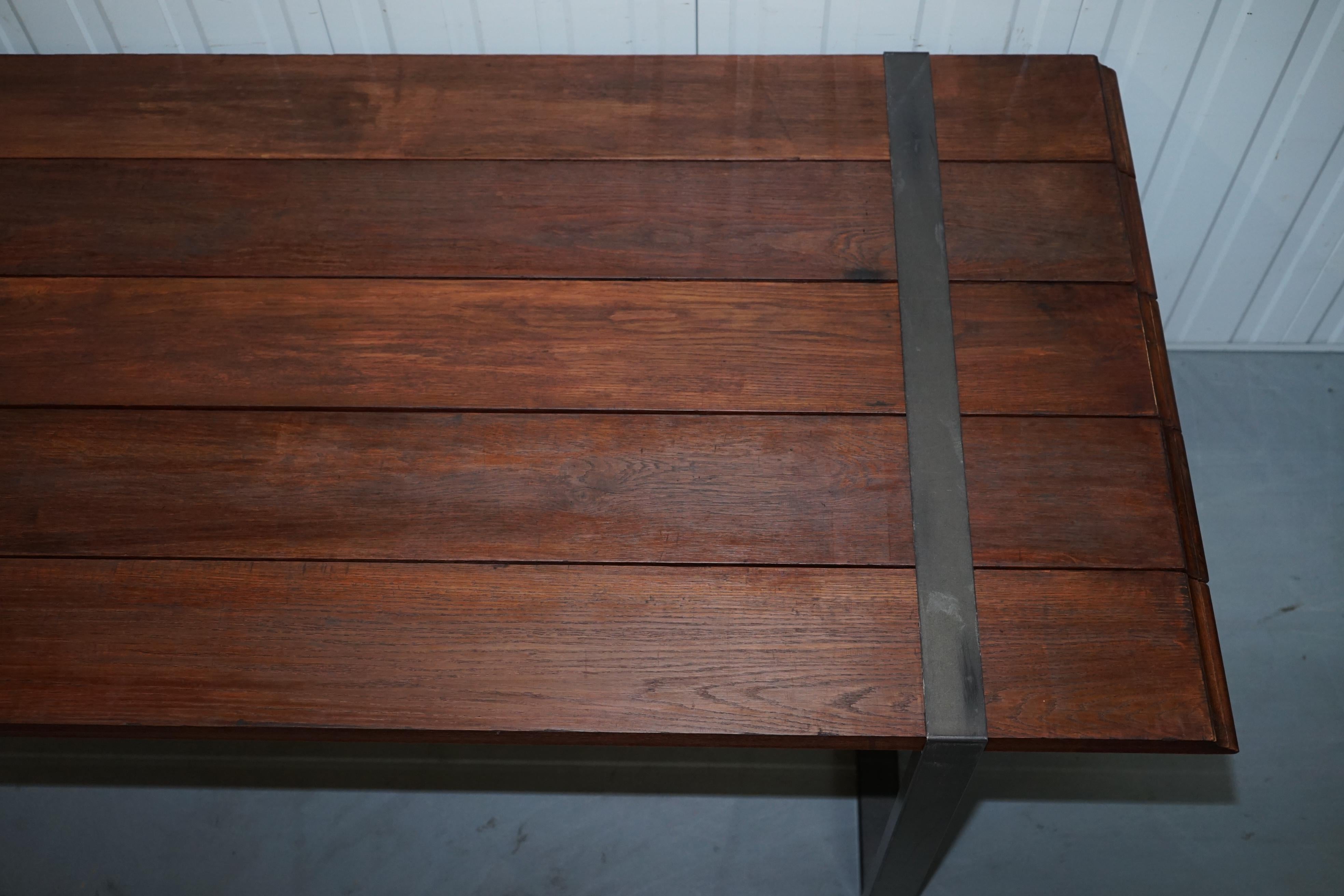 Garth Roberts Raw Dining Table Zanotta 7090 Adjustable Planks & Design For Sale 4