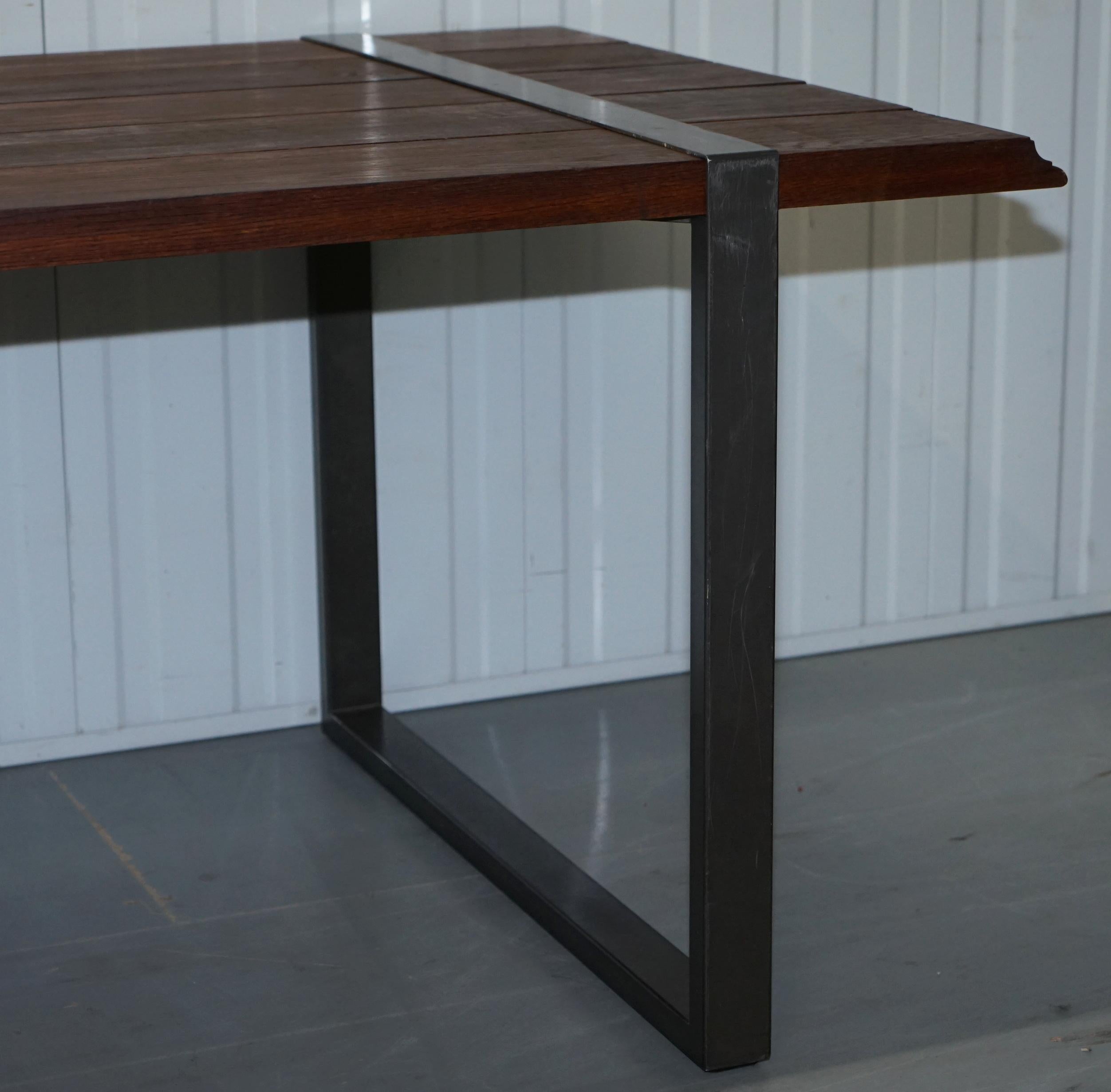 Garth Roberts Raw Dining Table Zanotta 7090 Adjustable Planks & Design For Sale 5