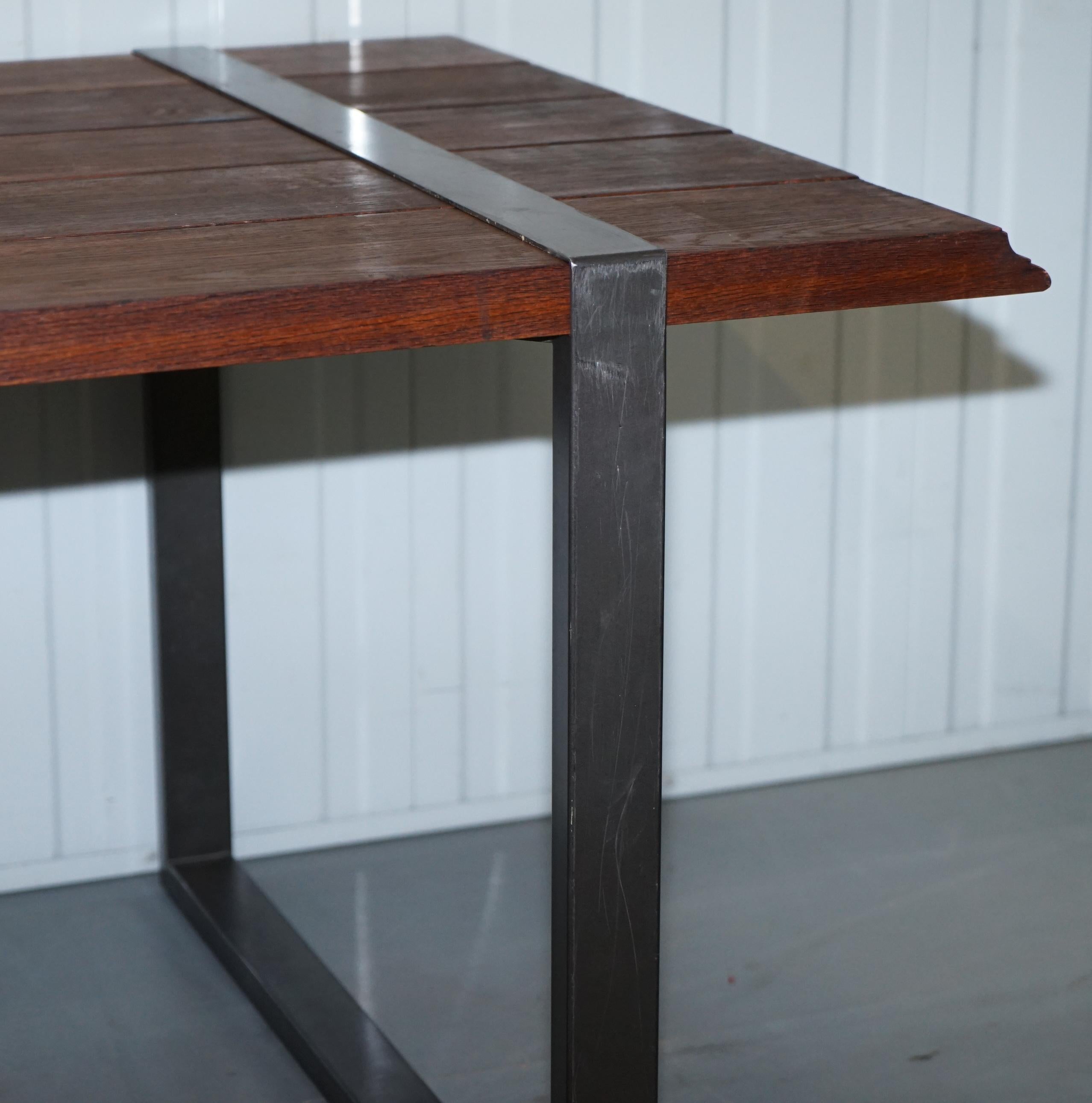 Garth Roberts Raw Dining Table Zanotta 7090 Adjustable Planks & Design For Sale 6