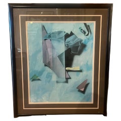 Gary Alan Bukovnik Post Modern Abstract Geometric Framed Original Print