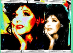 Joan Collins 1 Mixed Media 5 (...a large canvas; see below for other sizes)