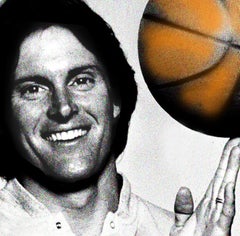 Bruce Jenner with Basketball 1 (this is a large canvas; see smaller sizes below)