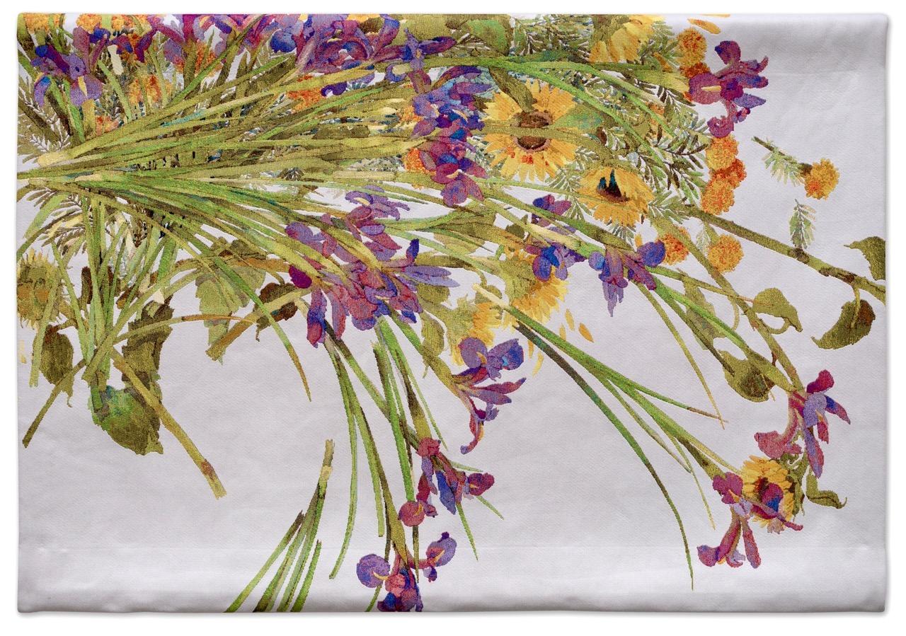 Flower Cascade - tapestry ltd ed. - Mixed Media Art by Gary Bukovnik
