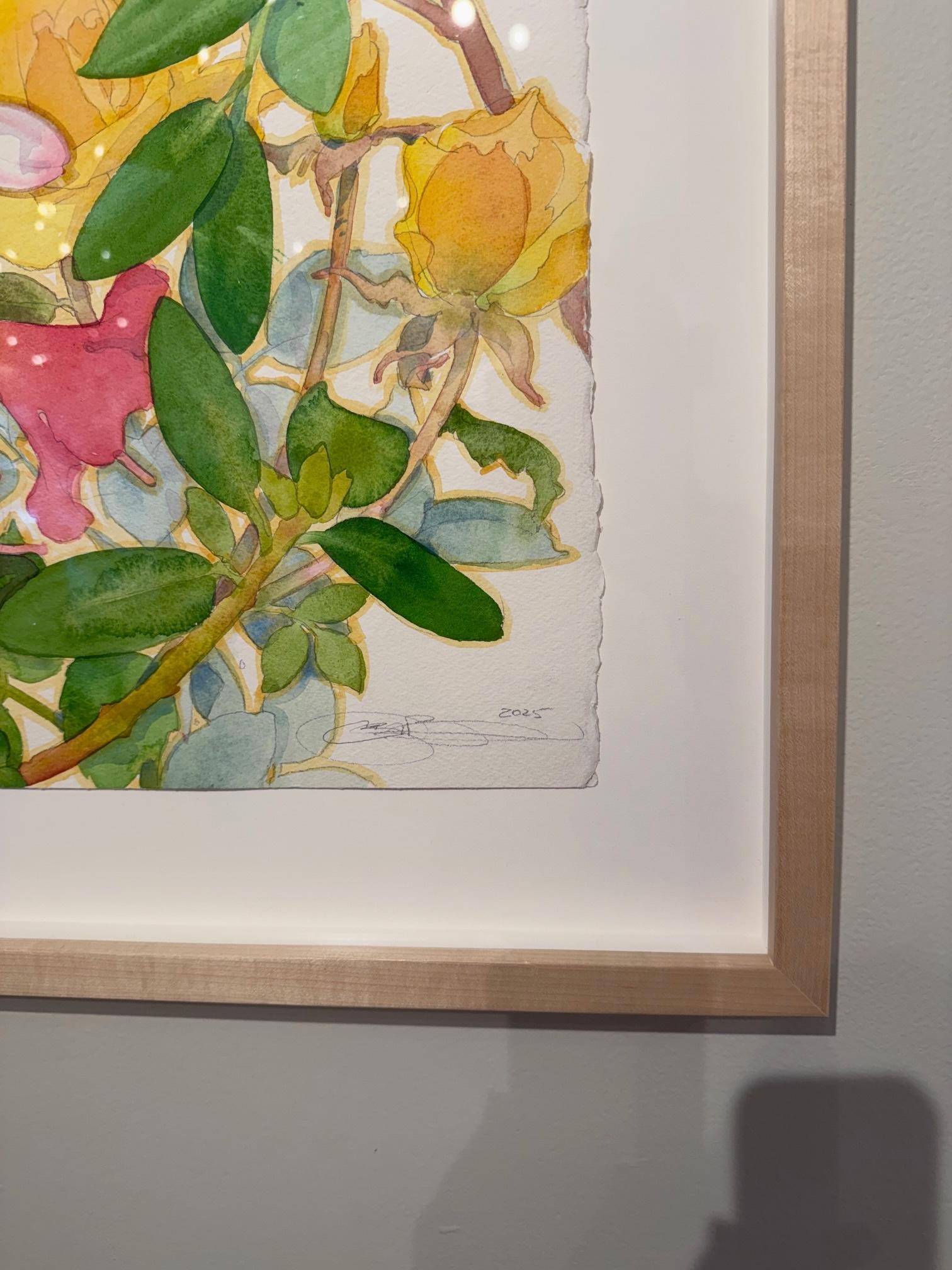 Summer Composition (Beige), Still-Life Painting, von Gary Bukovnik