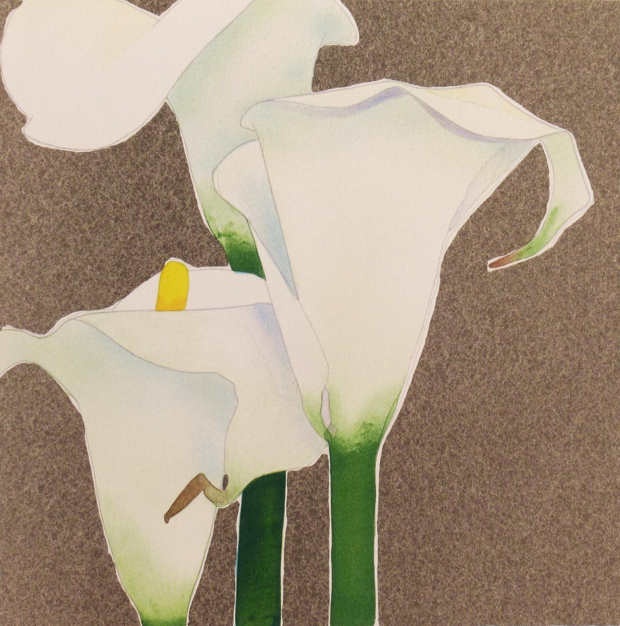 Lily-Lilie aus Seide – Print von Gary Bukovnik