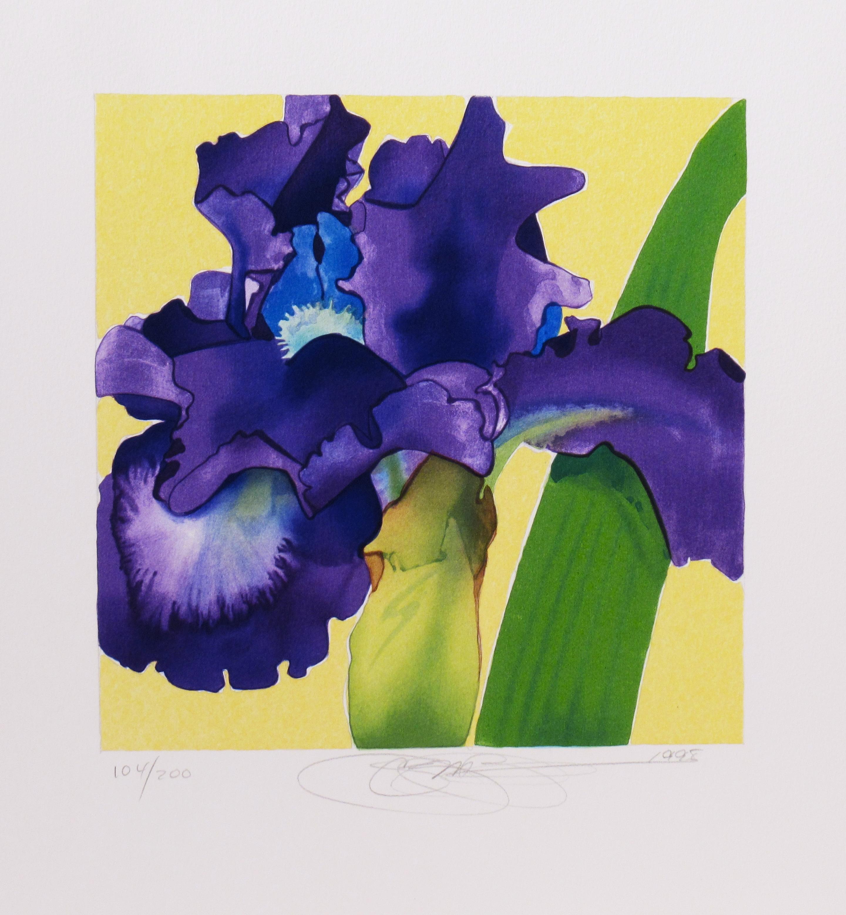 Gary Bukovnik Figurative Print - Iris