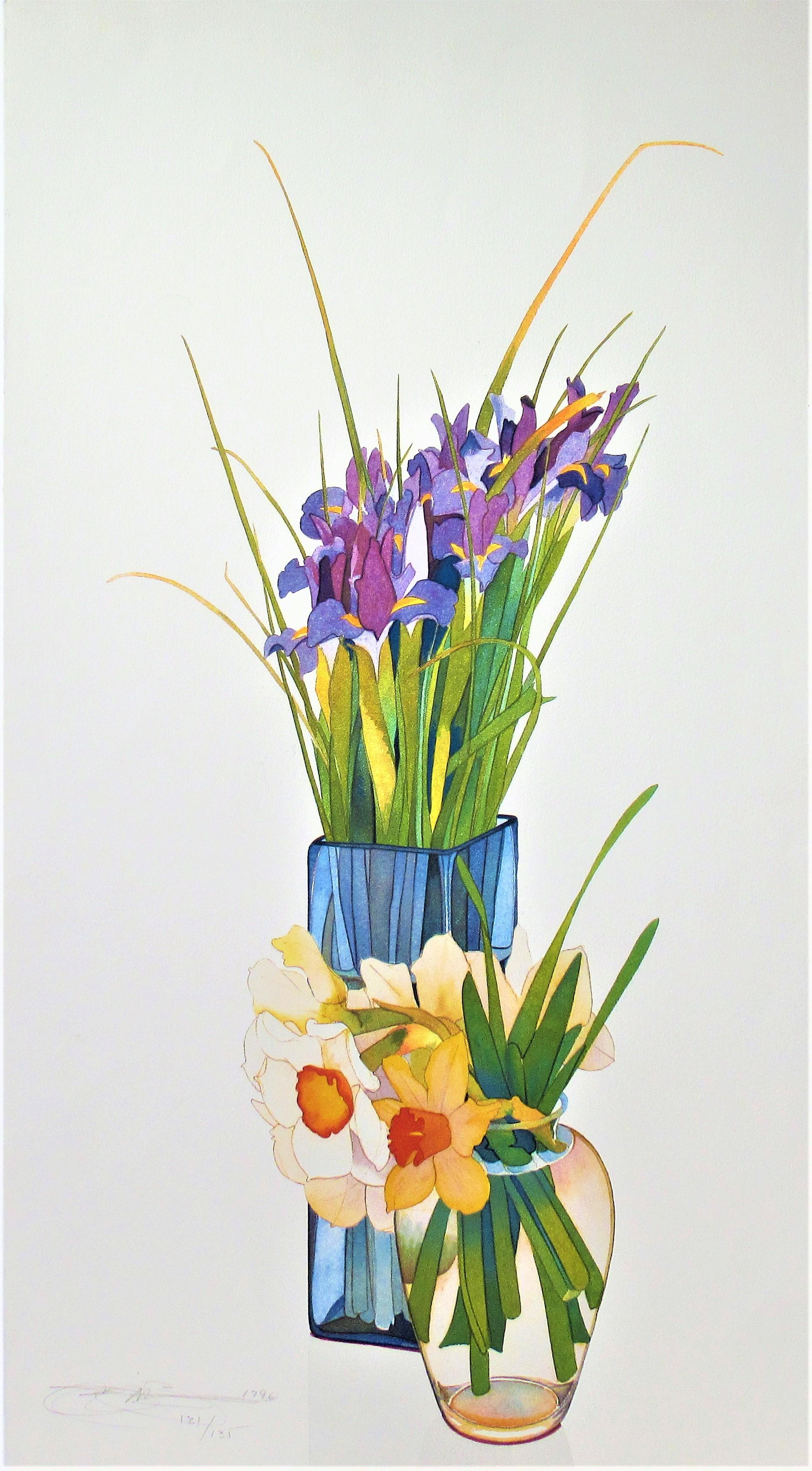 Gary Bukovnik Figurative Print - Iris