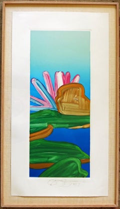 Monoprint of a Lotus