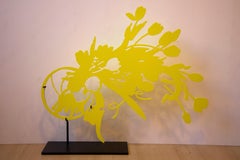 Yellow Tipping Tulips sculpture