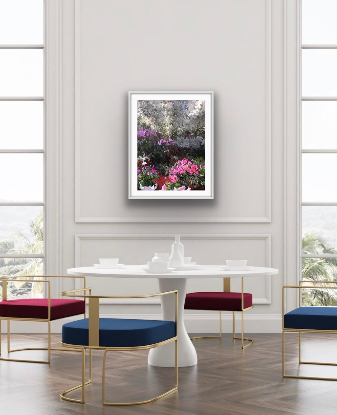 Azaleas and Orchids, 2018, digitally manipulated photograph, signed For Sale 2