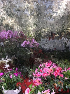 Used Azaleas and Orchids, 2018, digitally manipulated photograph, signed