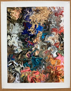 Handbags, 2018, abstract print, ed 1/3, signed