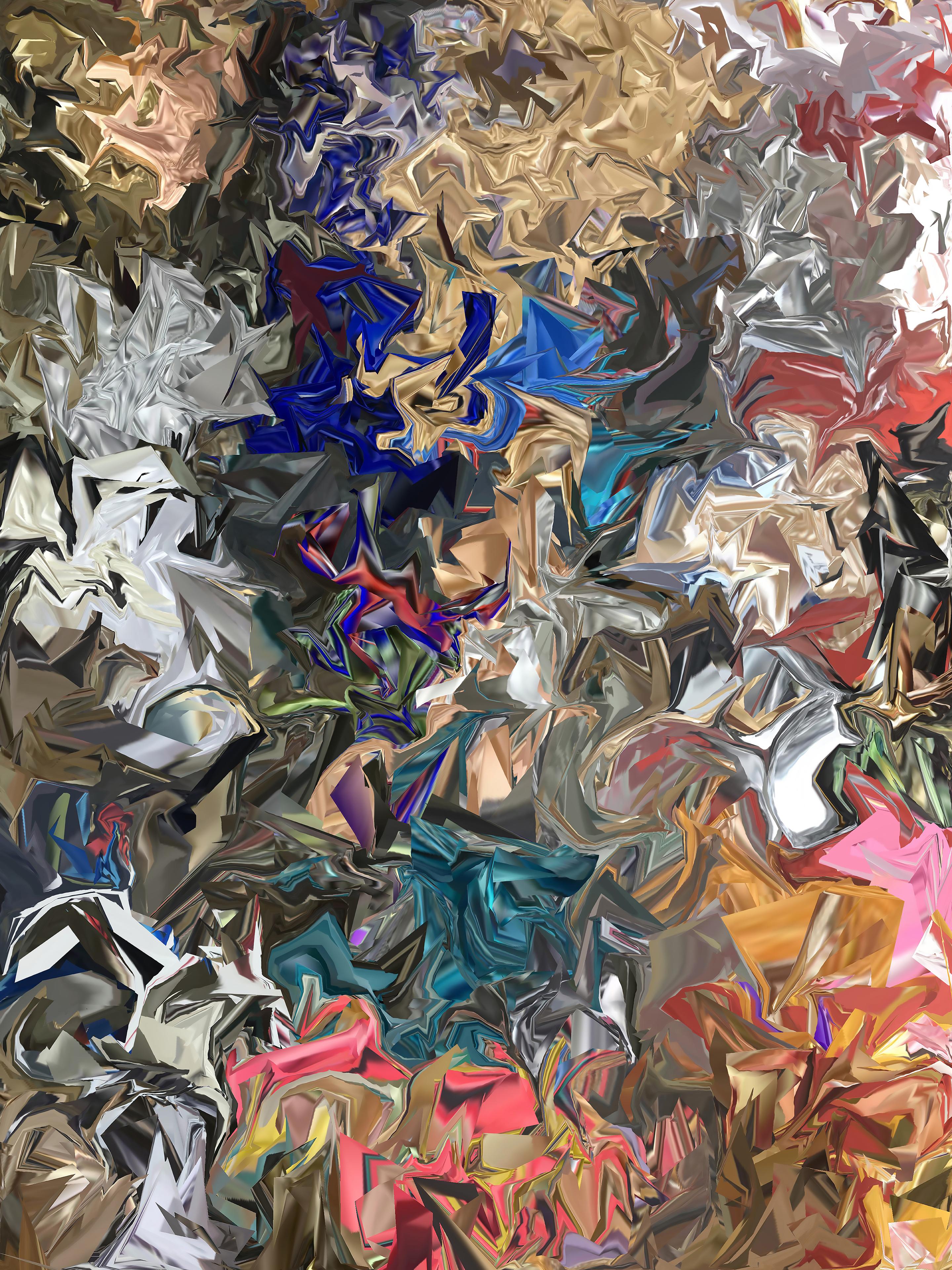 Gary Cruz Abstract Print - Handbags, 2018, digitally manipulated photograph, signed