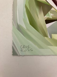 Mondi I, 2025, Curacao, Stampa a pigmenti unica, realizzata digitalmente a mano