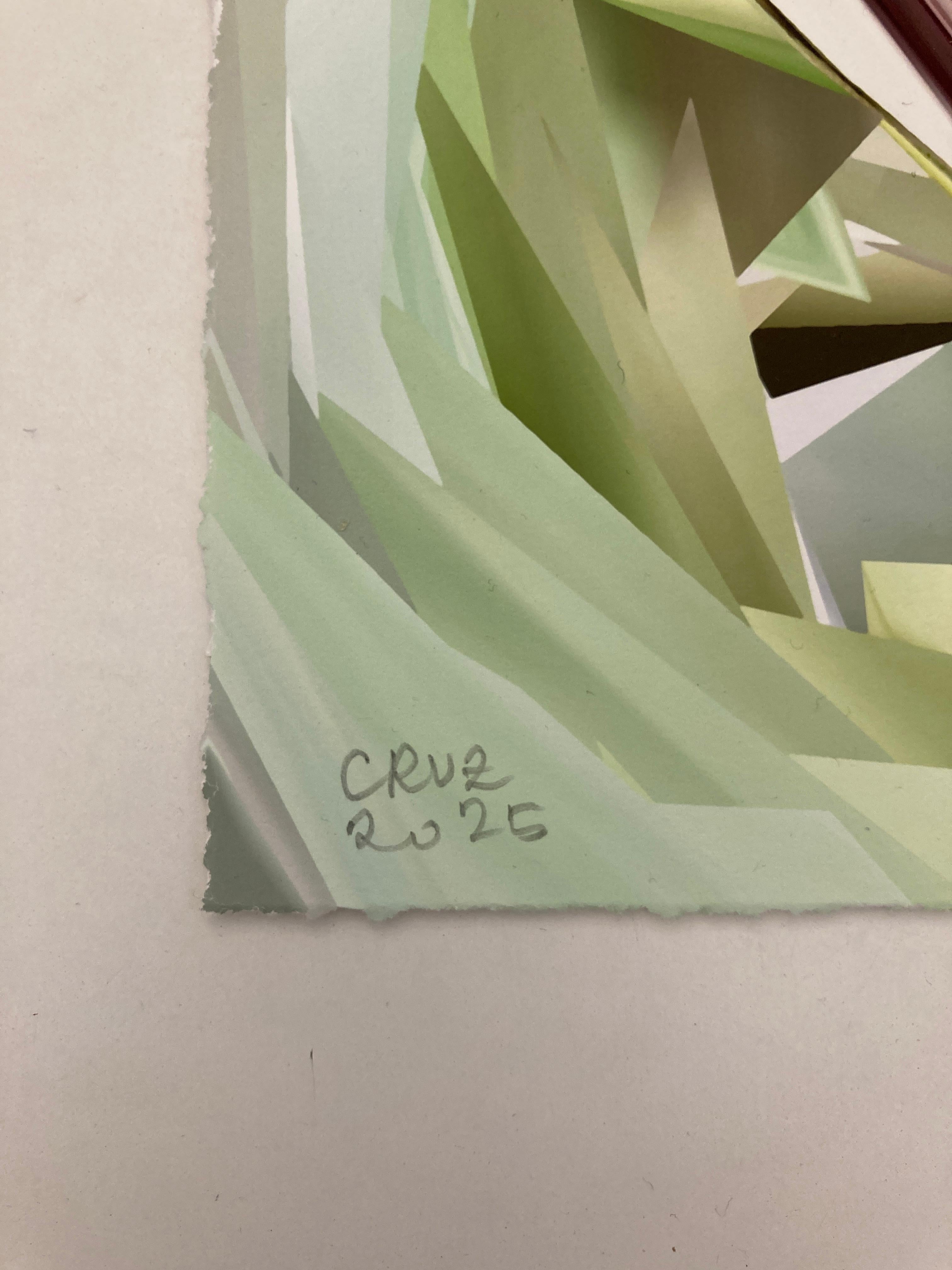 Mondi VI, 2025, Curacao, Unique pigment print, digitally made by hand - Photograph by Gary Cruz