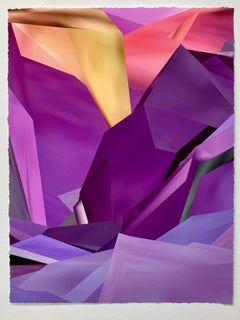Purple Heart, 2025, Curacao, Unique pigment print, digitally made by hand
