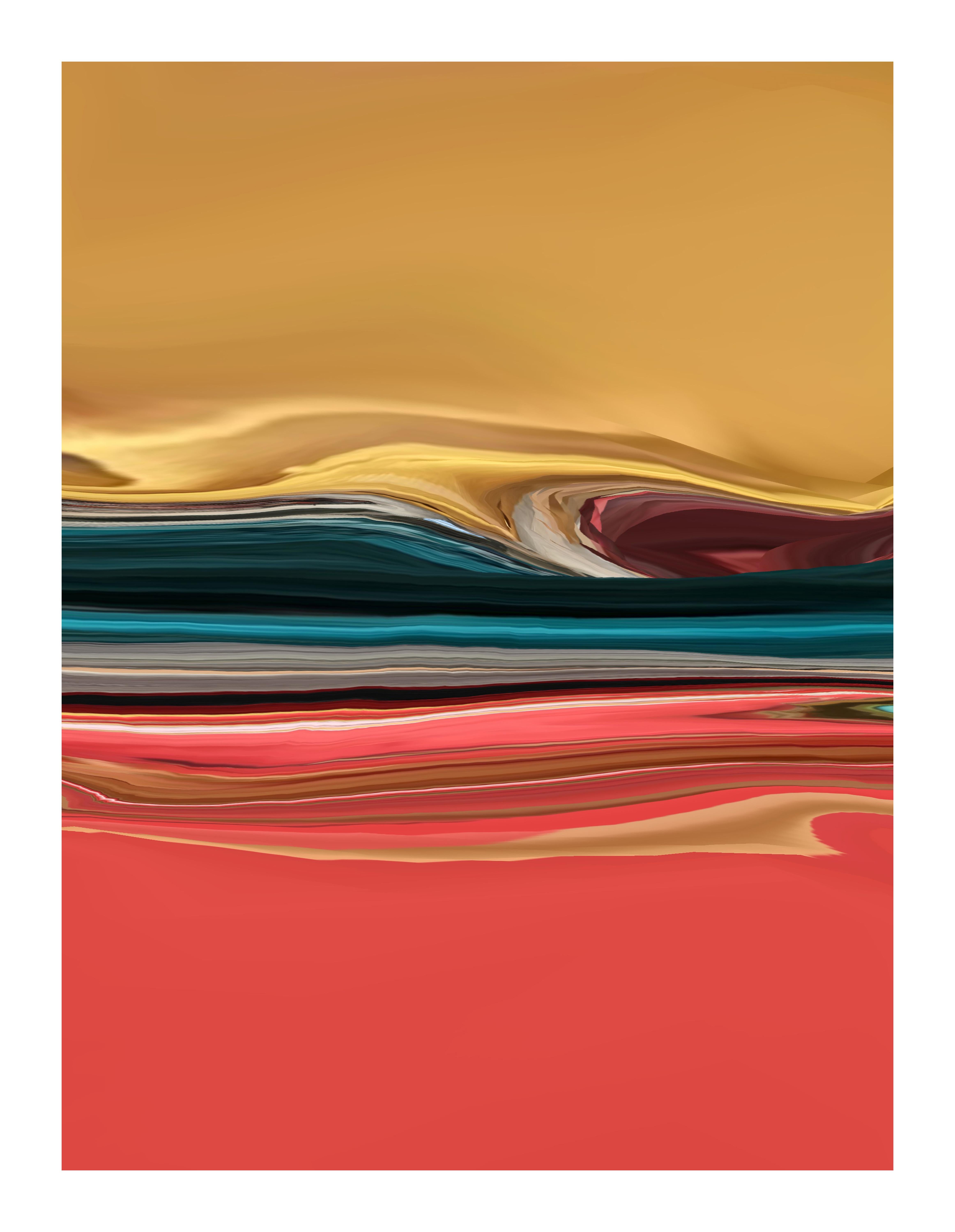 Gary Cruz Abstract Photograph - Sunrise, Sunset, 2018, Curacao, digitally manipulated photograph, signed