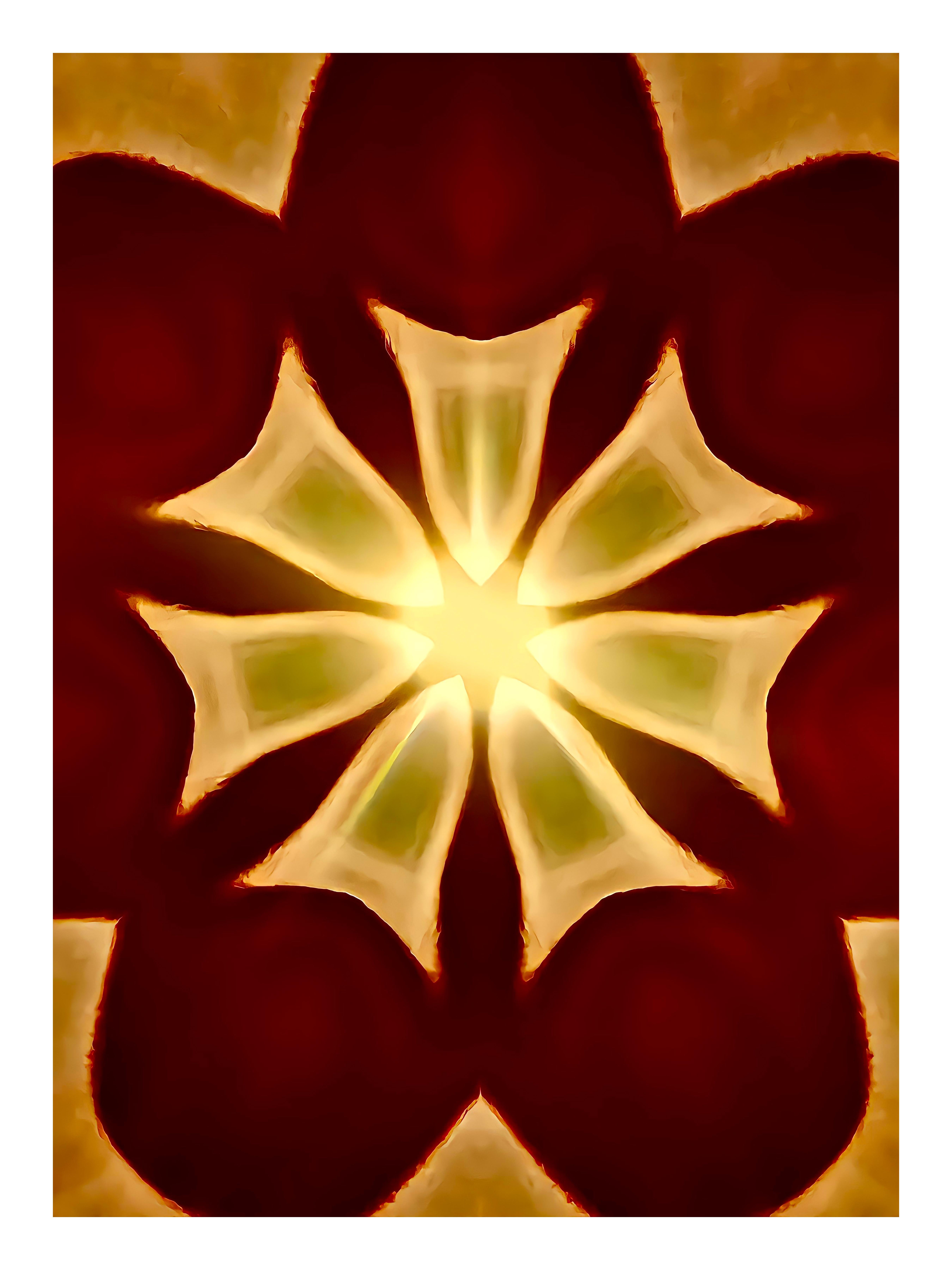 Gary Cruz Abstract Photograph - Dilation #29, 2022, digitally made print, edition of 3, signed, red