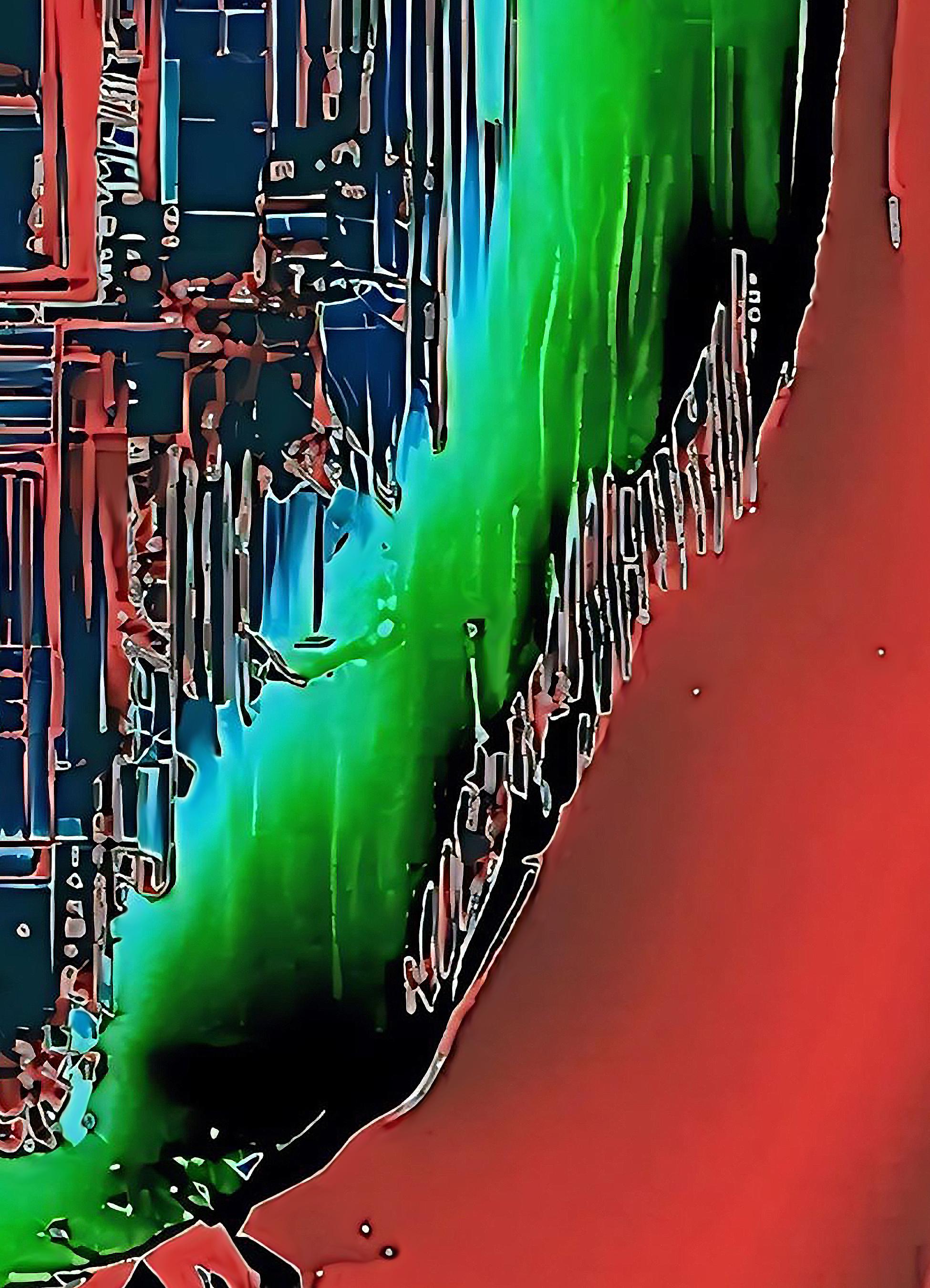 Abstract Print Gary Cruz - Locust III, 2024, impression pigmentaire unique, signée
