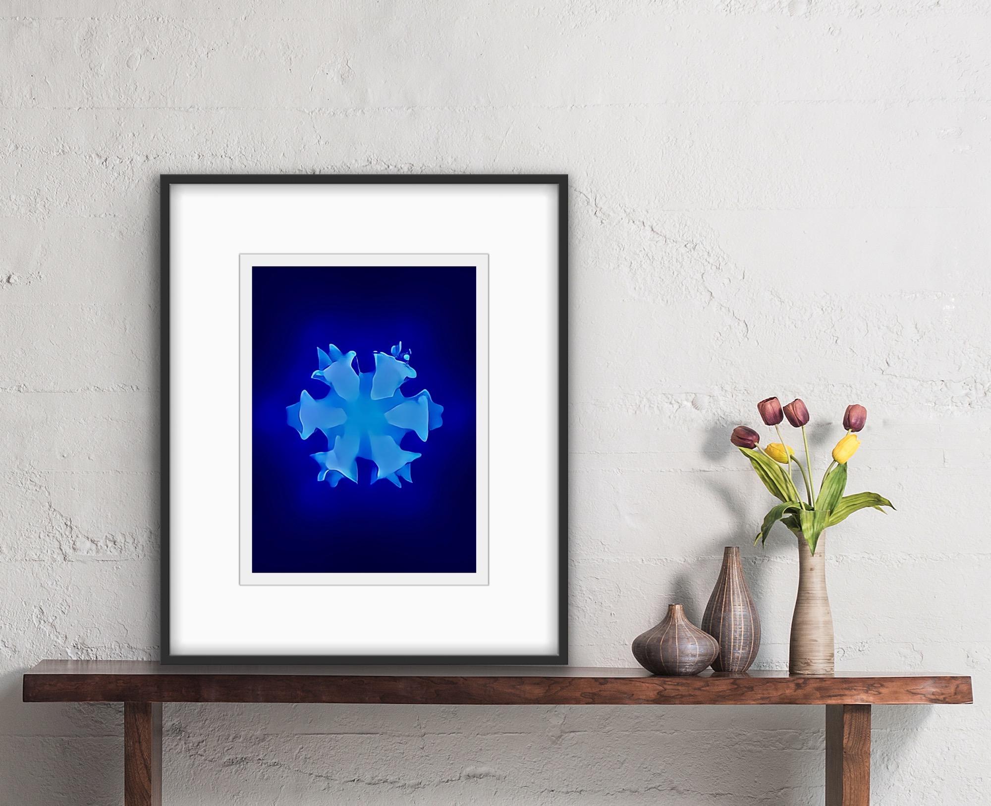 Periphery Blue, digitally made print, edition of 10, signed For Sale 3