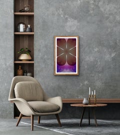 Pupil #1, 2022, digitally made abstract print, edition of 2/3, signed