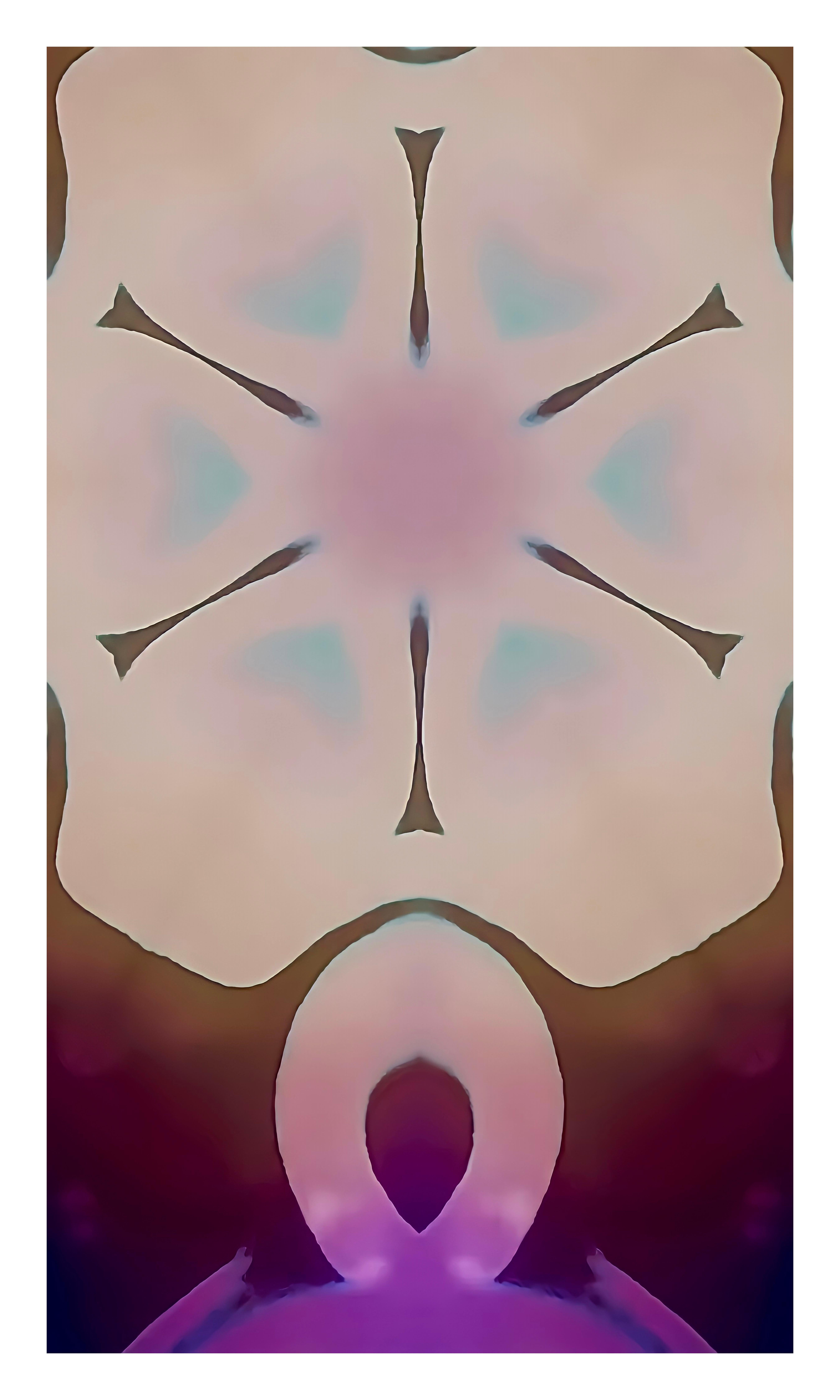 Gary Cruz Abstract Print - Pupil #6, 2022, digitally made print, edition of 3, signed