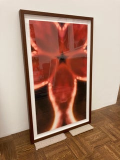 Red Eye #1, 2022, stampa astratta realizzata in digitale, edizione di 3 esemplari, firmata