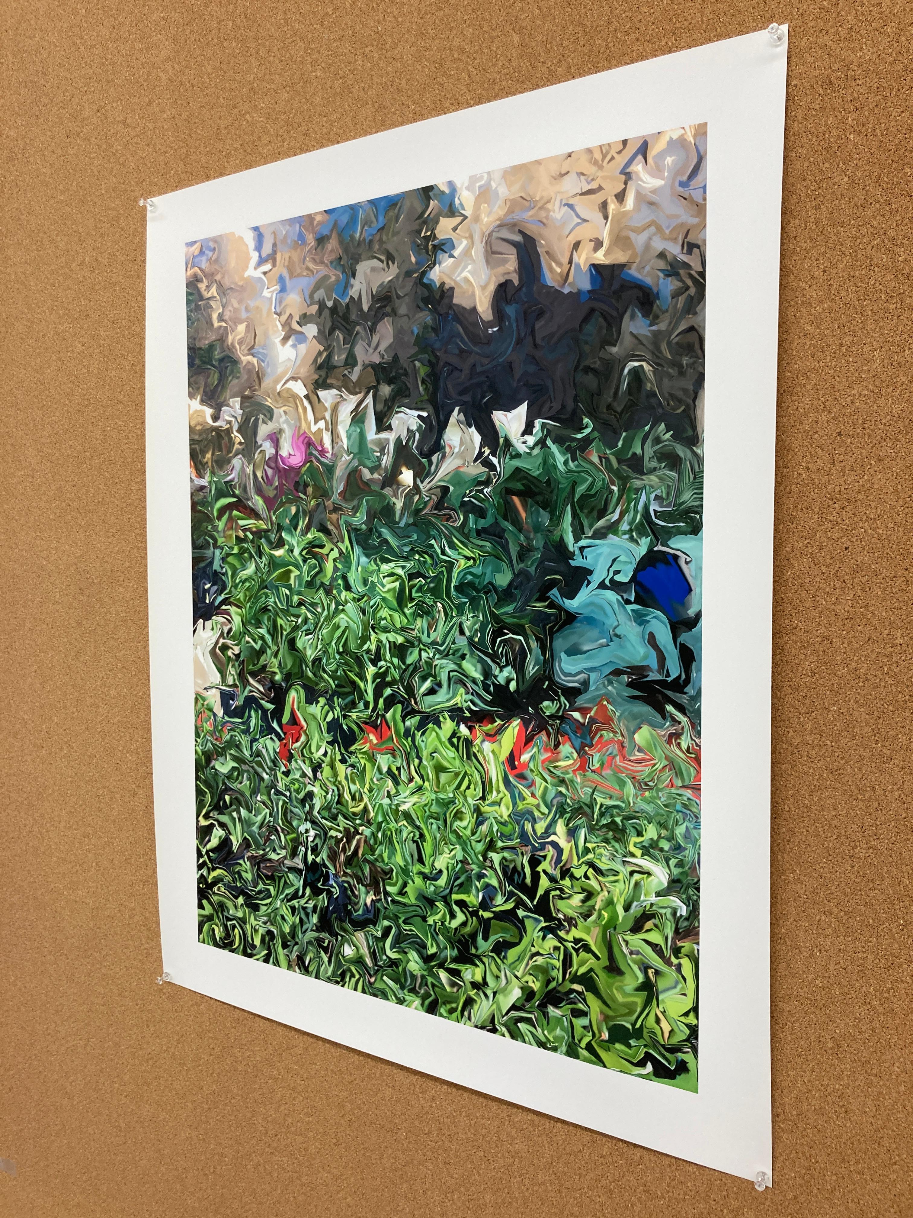 Succulents, 2018, from the Wholesalers Series - Abstract Impressionist Print by Gary Cruz