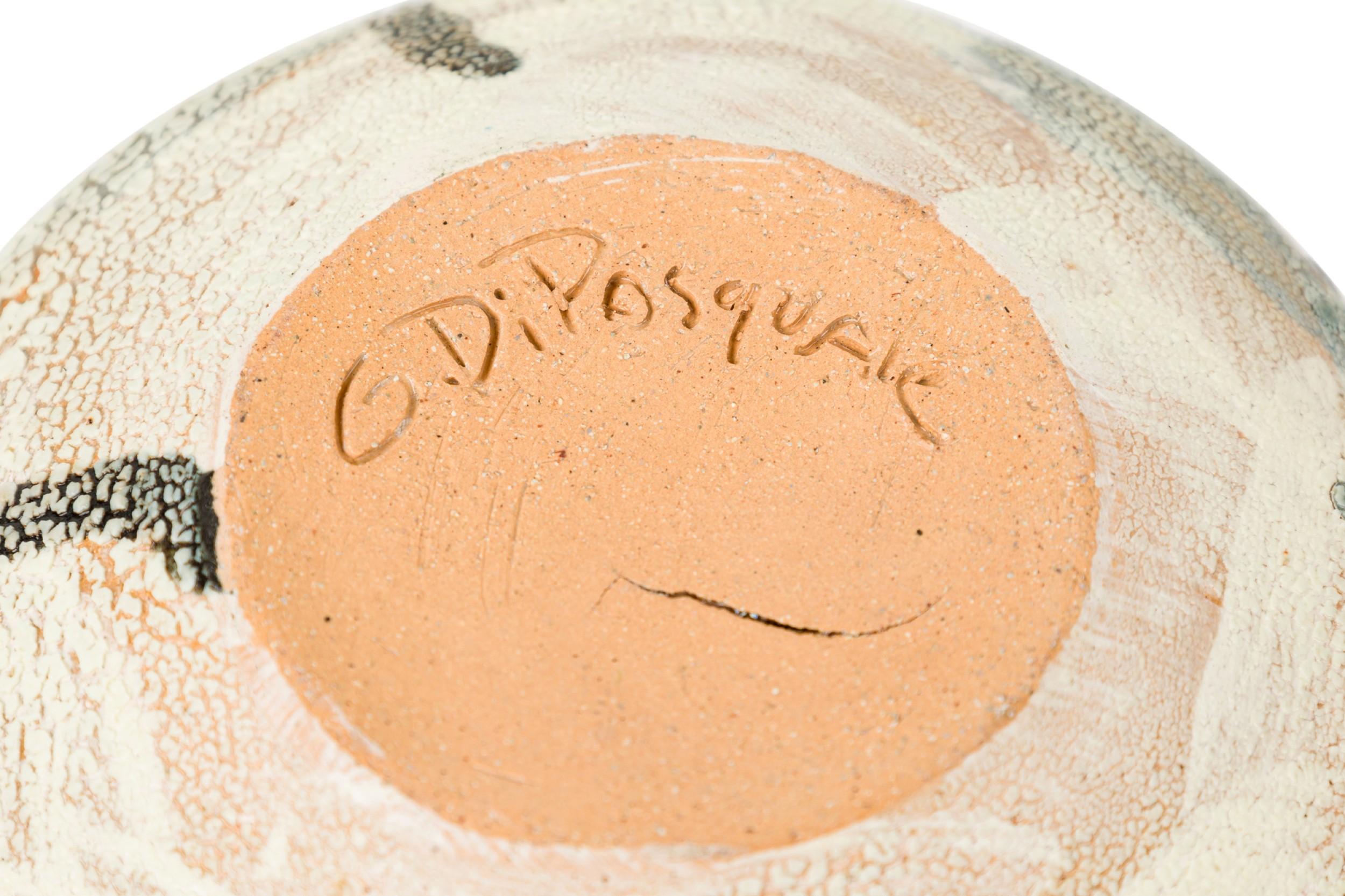 Gary Dipasquale Vaso contemporaneo nero, grigio e bianco con motivo a goccia in vendita 1