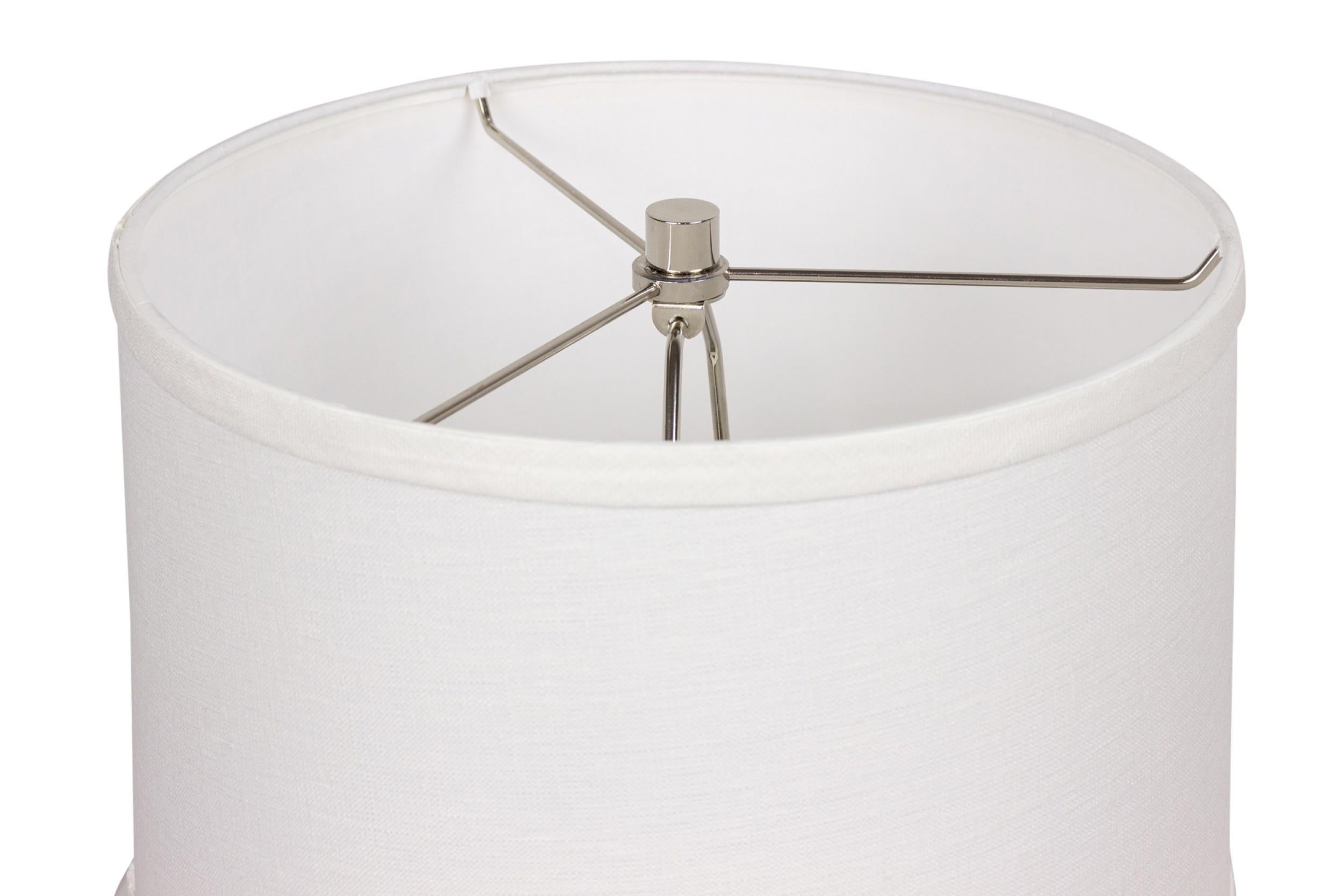 Gary DiPasquale Contemporary Gray Textured Ceramic Bulbous Form Table Lamp For Sale 1