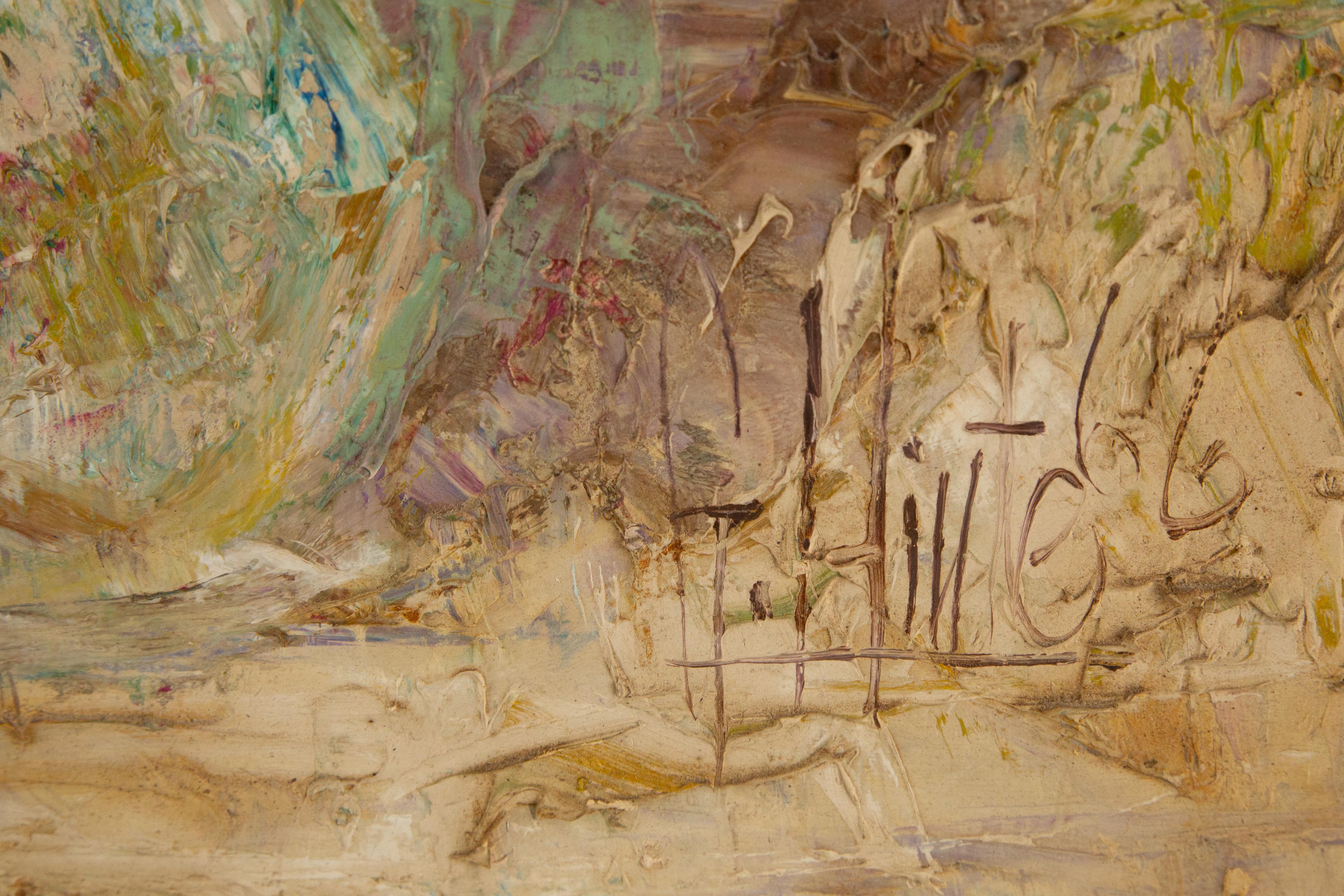 Gary E. Hinte (1954-) Impressionistisches Ölgemälde auf Leinwand „Flower In White Vase“ im Angebot 4