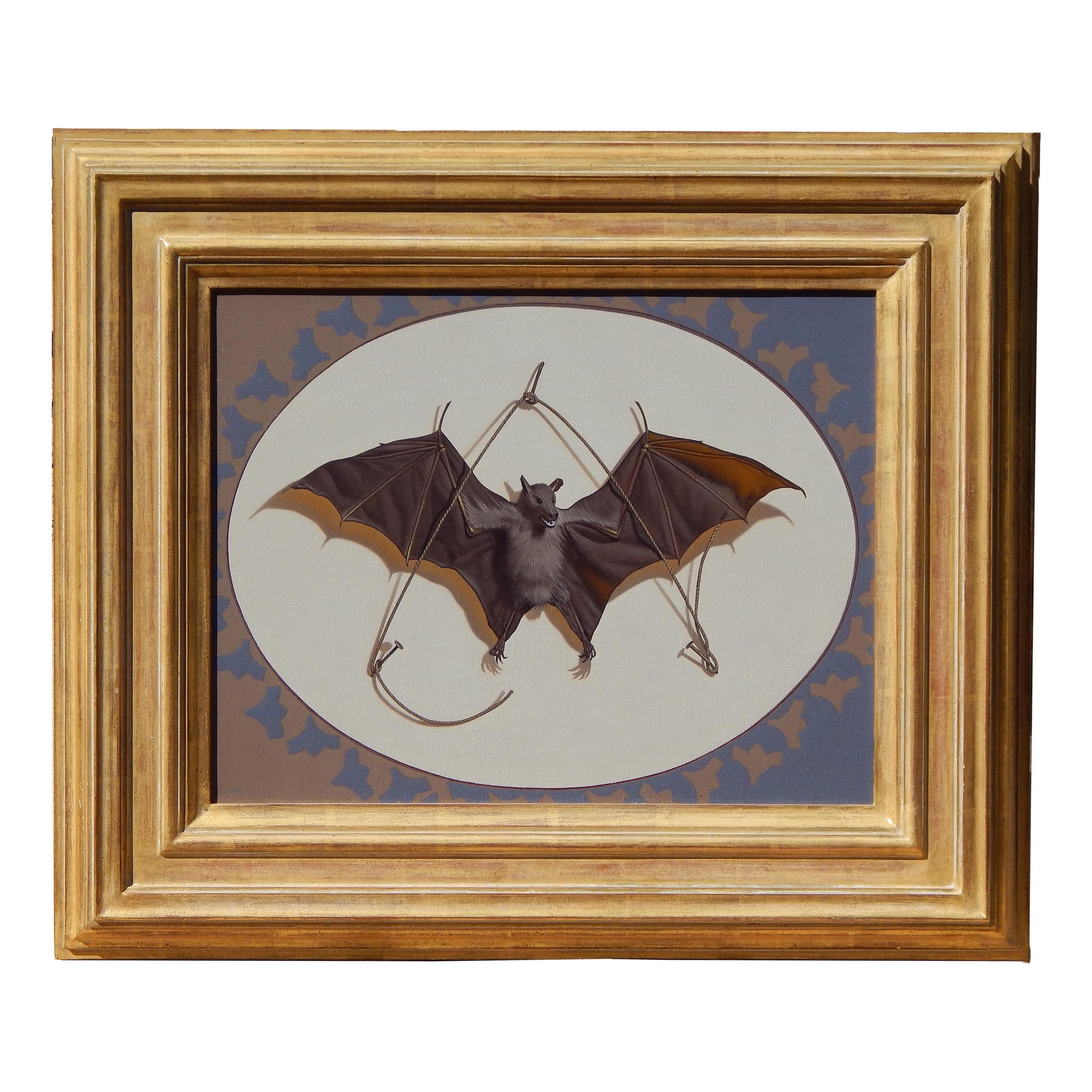 Gary Erbe (geb. 1944) New York/New Jersey Maler - Öl auf Leinwand mit dem Titel "All Creatures".
Das Gemälde ist in ausgezeichnetem Zustand und präsentiert sich in einem tollen Rahmen.
Links unten signiert G. Erbe und verso signiert und