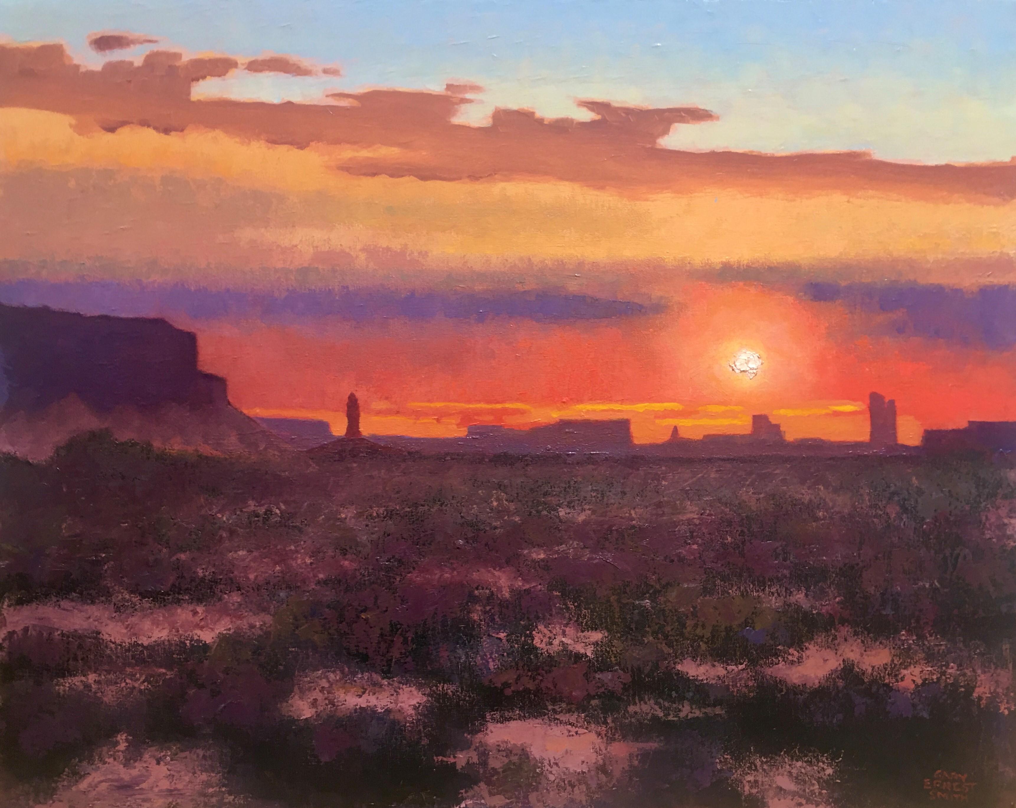 Gary Ernest Smith Landscape Painting - "End of Day"