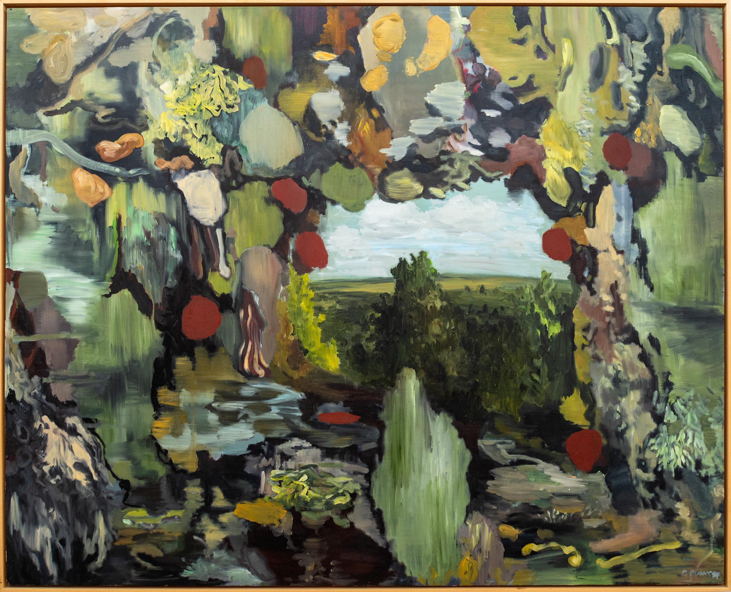 Gary Evans Landscape Painting – Fünfte Konzession - Gemälde, Öl auf Tafel