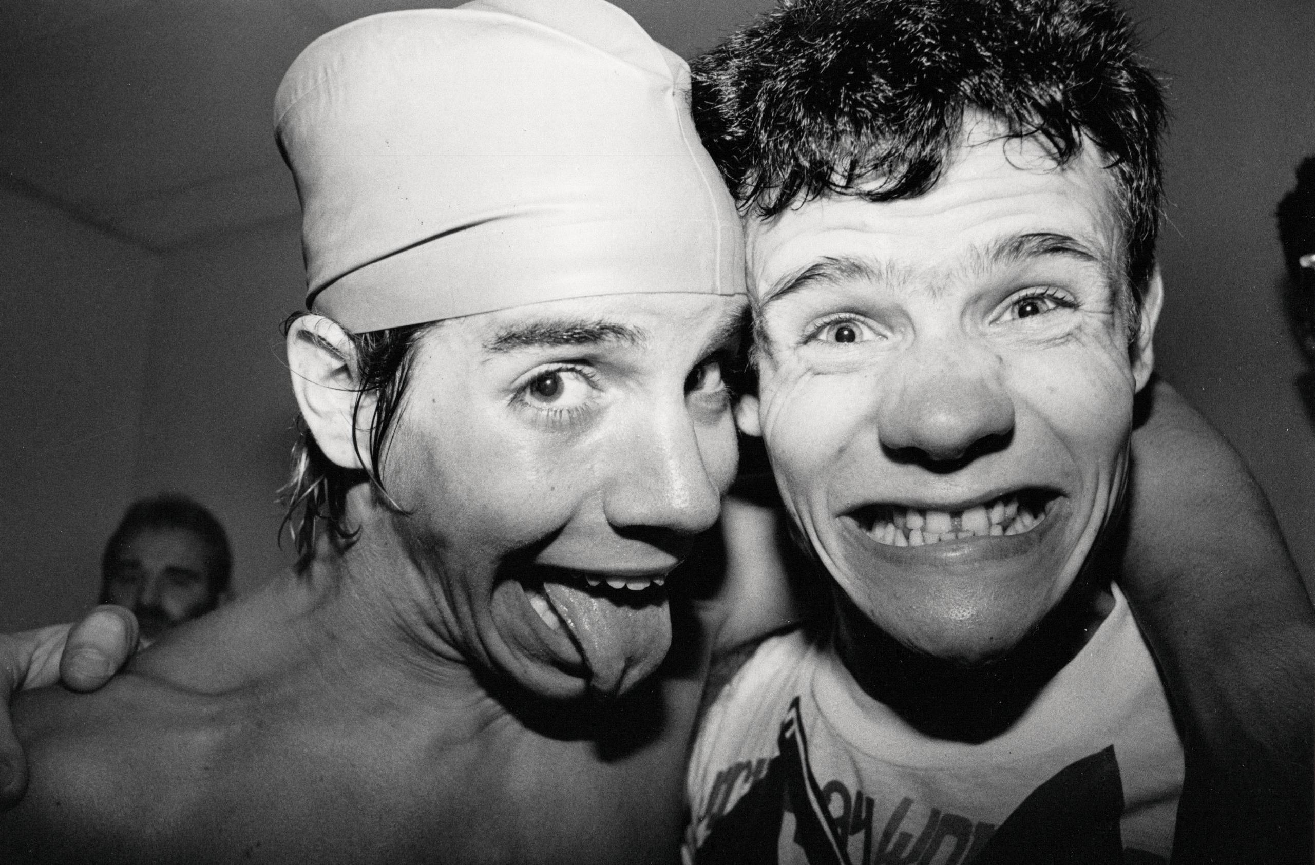 Gary Gershoff Black and White Photograph - Anthony Kiedis and Flea of Red Hot Chili Peppers Vintage Original Photograph