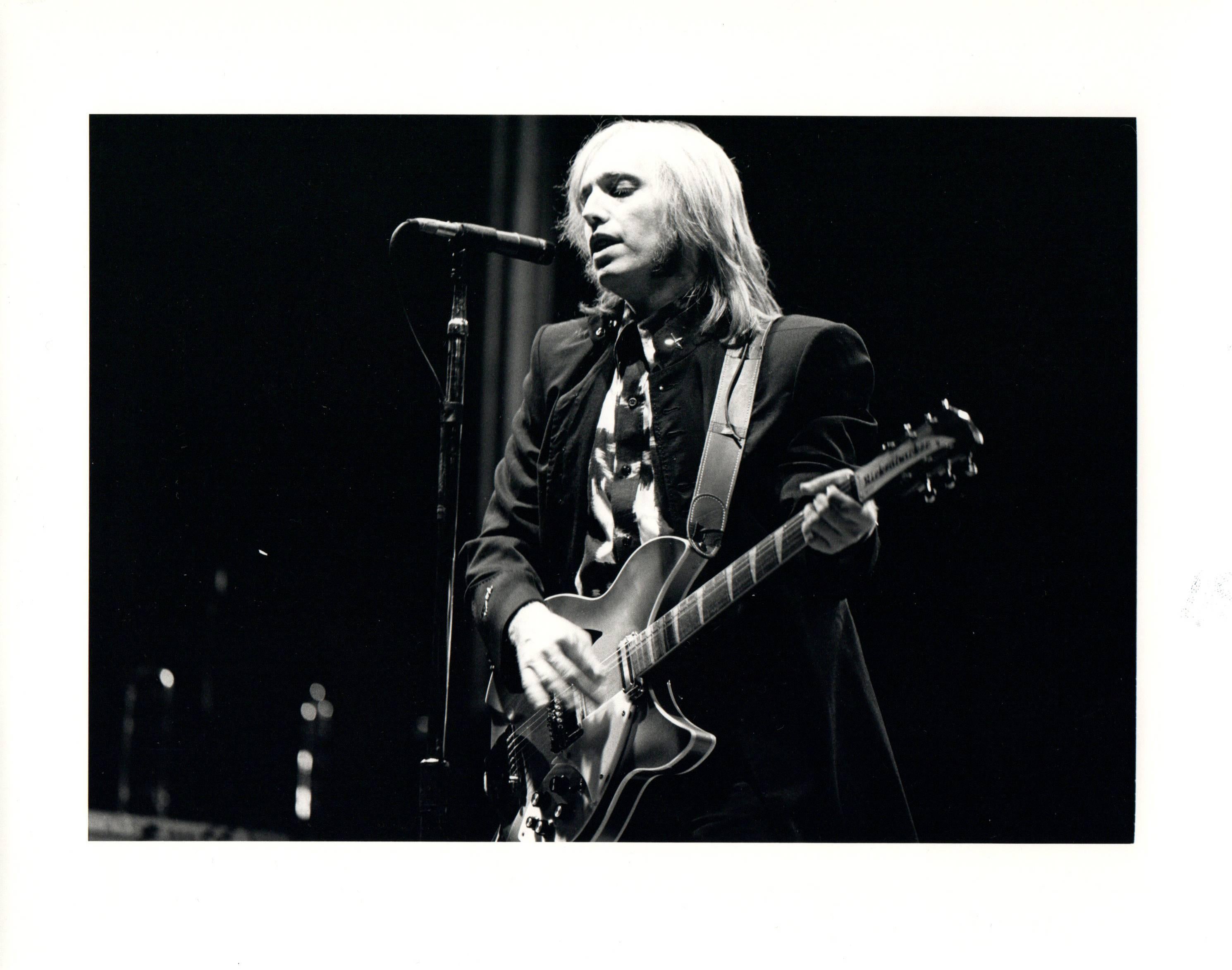 Gary Gershoff Portrait Photograph - Tom Petty at the Byrne Arena Vintage Original Photograph