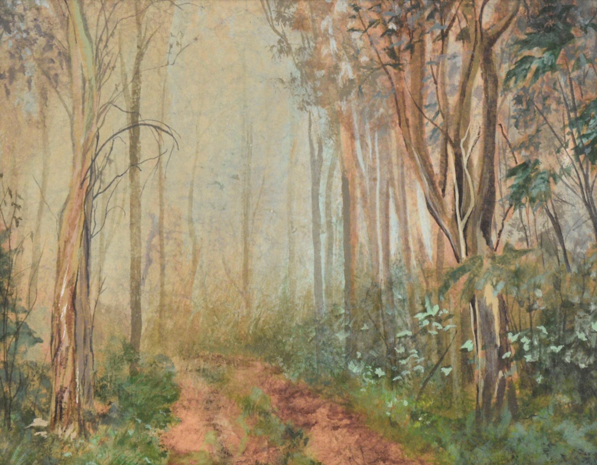 Paysage de la Forêt-Noire, 1970 - Painting de Gary Hicks