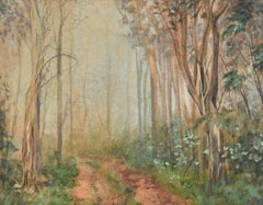 Misty Forest, 1970s Landscape
