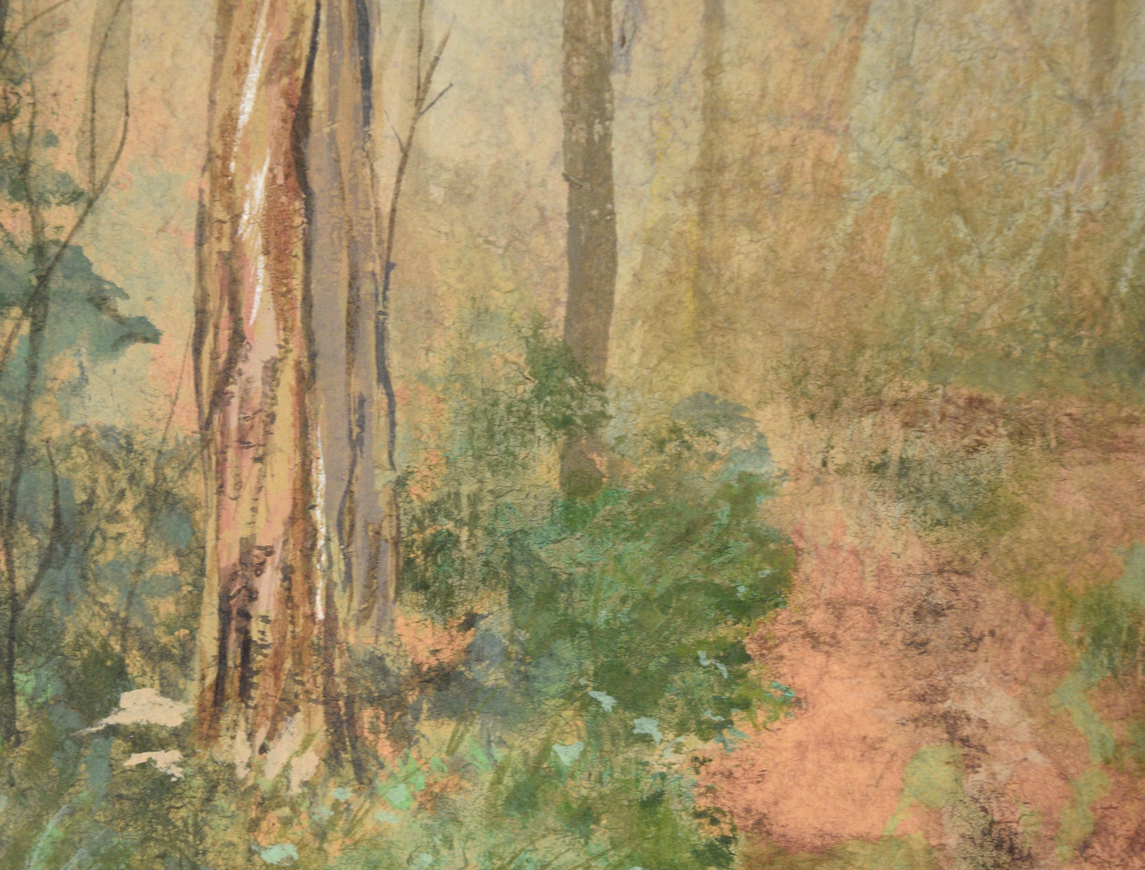 Bosque brumoso, paisaje de los años 70 en venta 4
